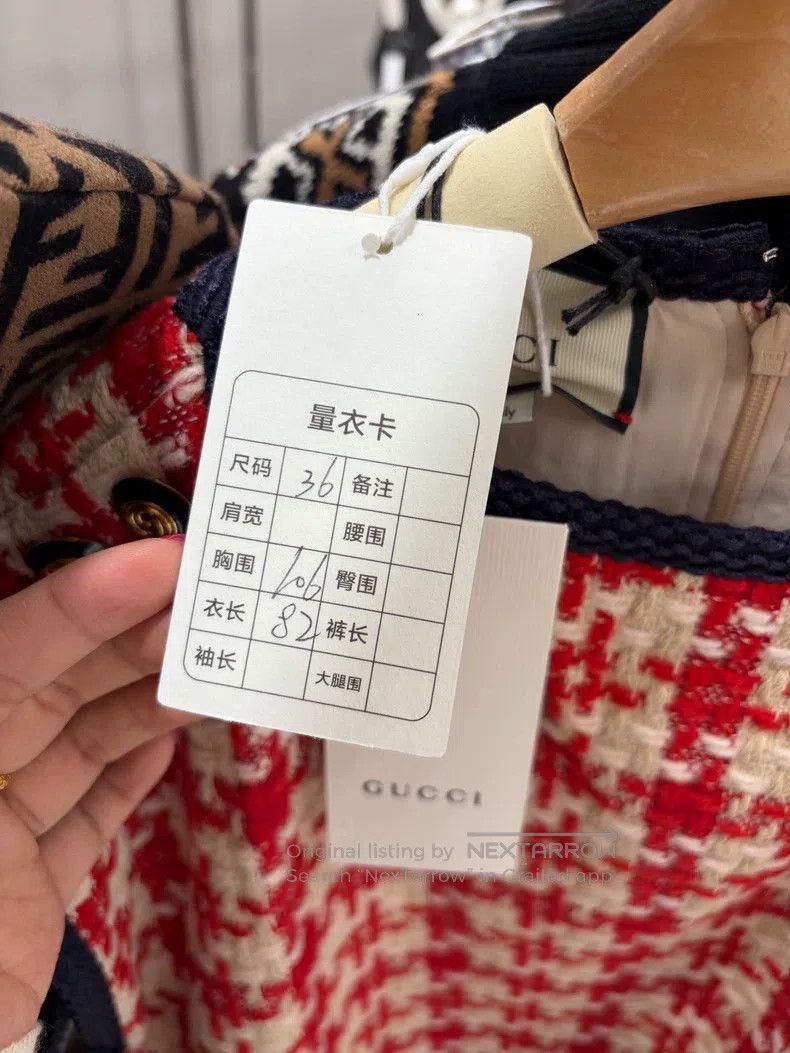Gucci Gucci Red checkered loose dress Size XS / US 0-2 / IT 36-38 - 4 Thumbnail