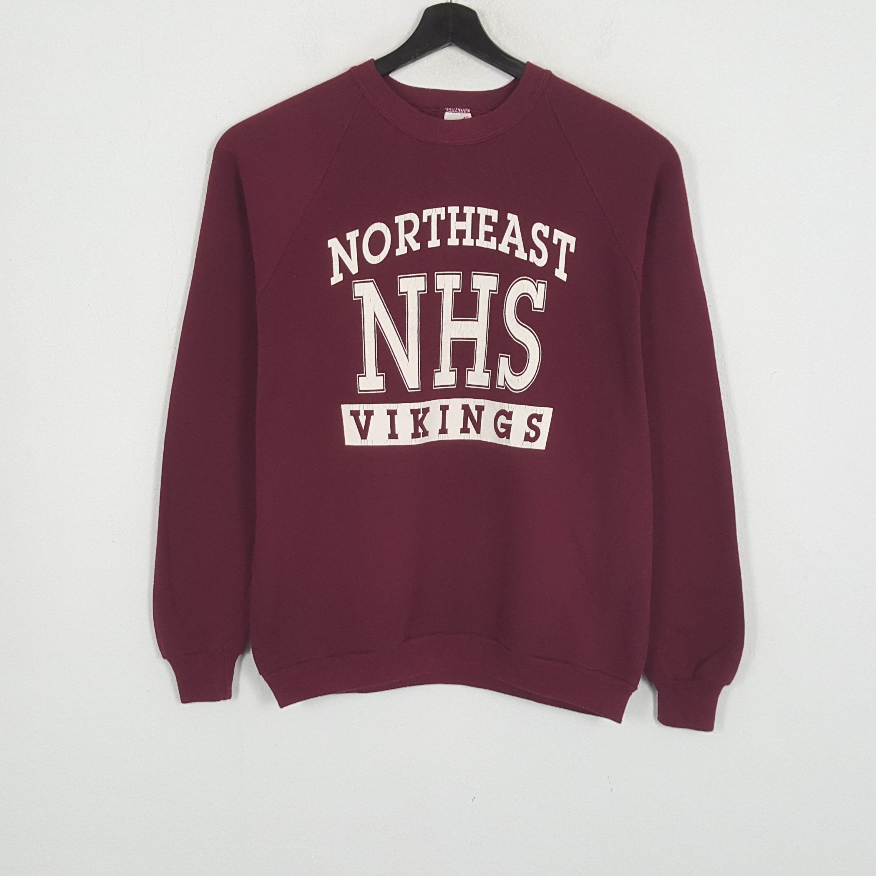 Vintage NORTHEAST VIKINGS Collage Style Vintage Sweatshirt Size US M / EU 48-50 / 2 - 1 Thumbnail