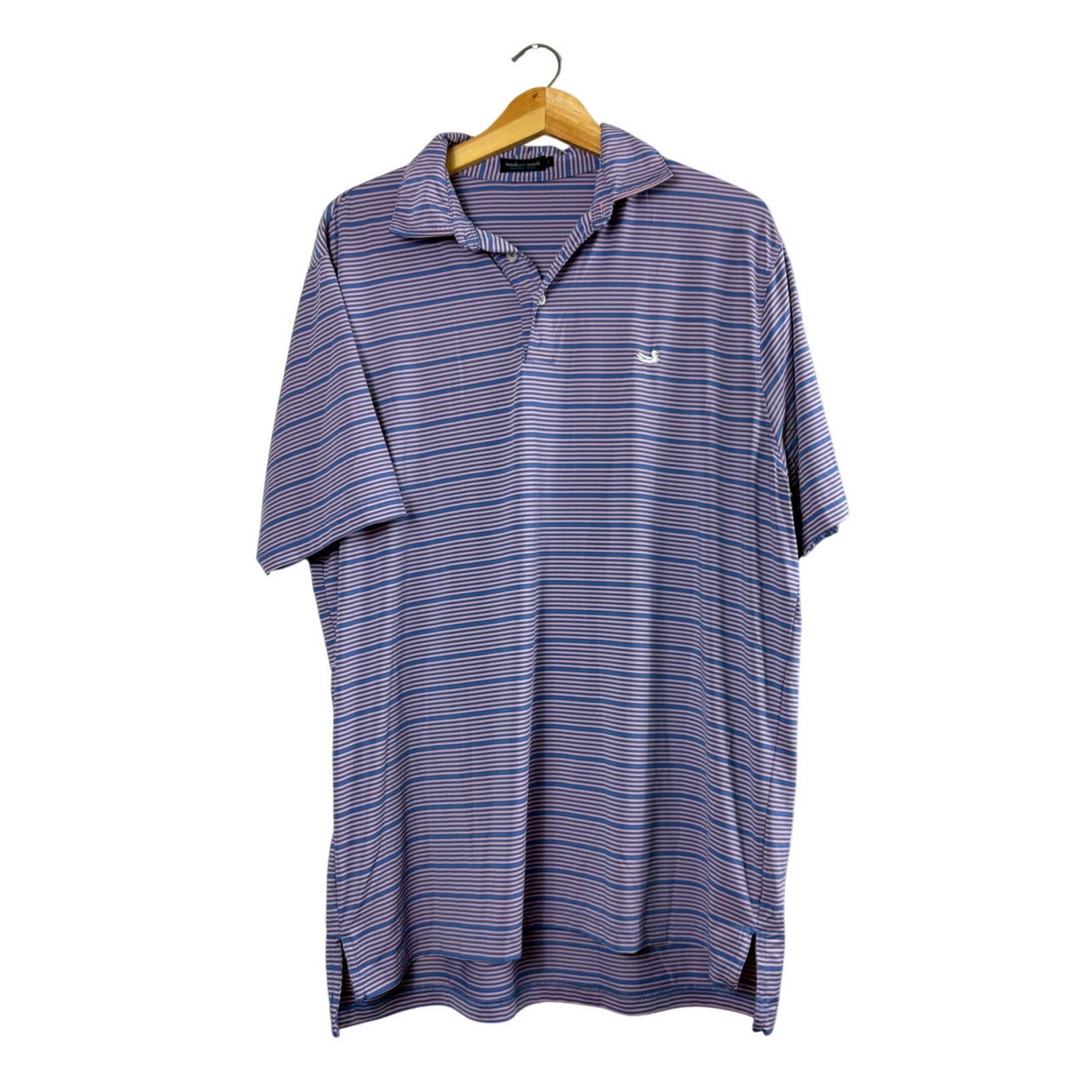Southern Marsh Pink and Blue Striped Men's Southern Marsh Polo L Size US L / EU 52-54 / 3 - 1 Thumbnail