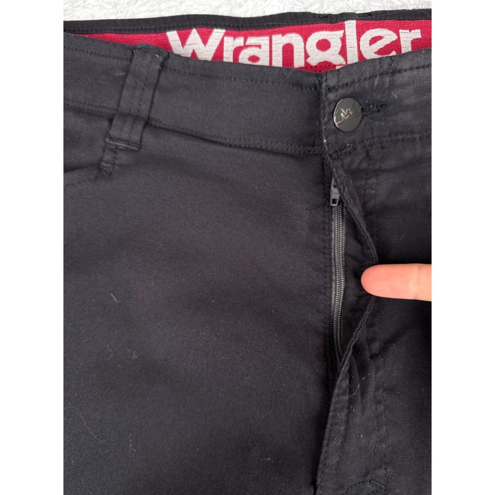 Wrangler Wrangler Pants Men 38 Black Hiking Straight Leg Gusseted Knees Nylon Blend 38x30 Size US 38 / EU 54 - 5 Thumbnail