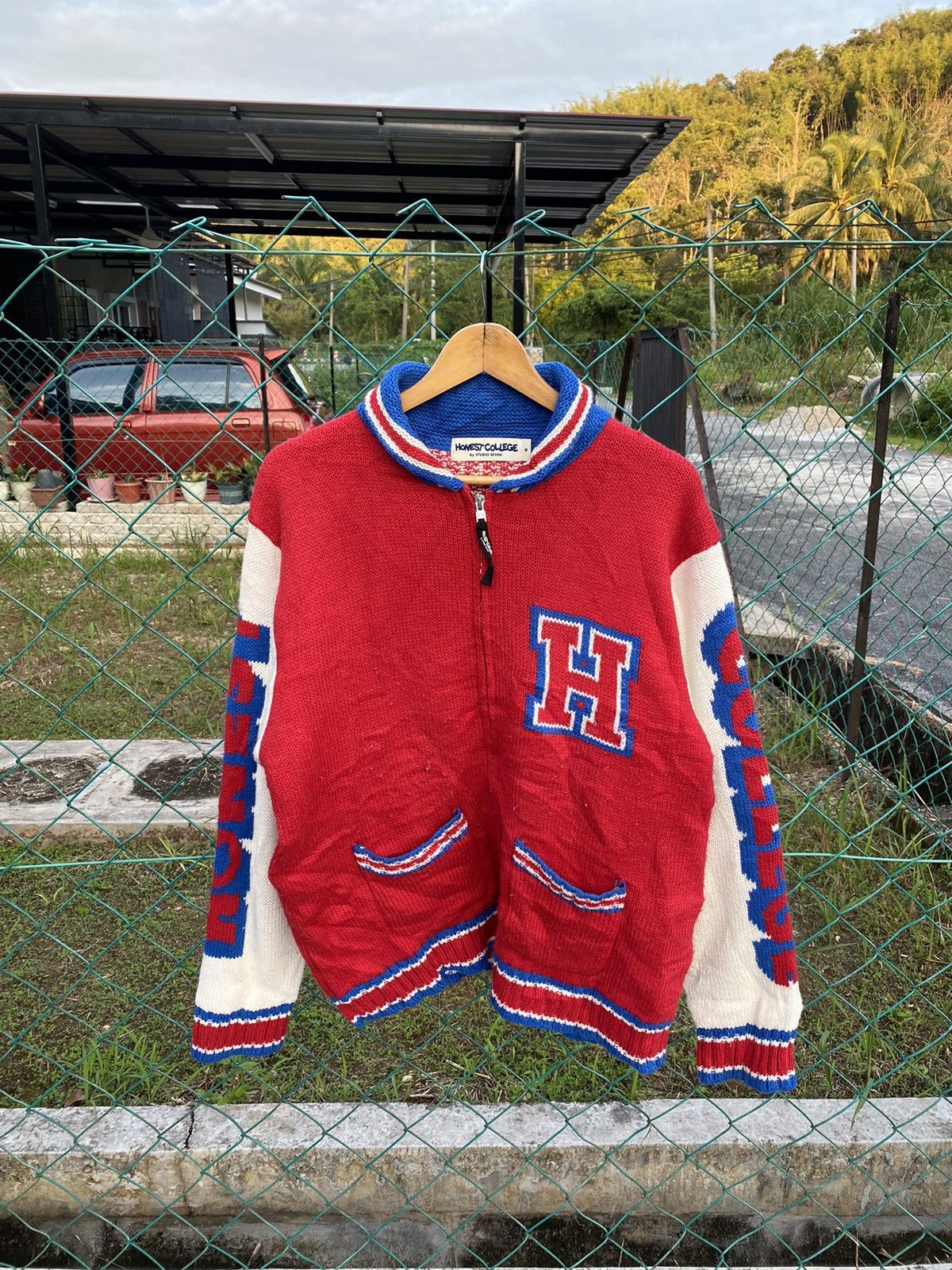 GU × Studio Seven AW24 Honest College X GU cable knit zip up jacket Size US M / EU 48-50 / 2 - 1 Thumbnail