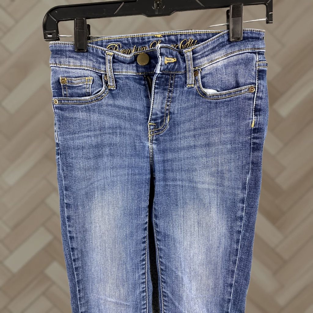 Zara Gap Jeans Women's 0 Blue Skinny MidRise Denim Pants/31-32 Jeans Slim Modern Classic Womens Size 25" / US 0 / IT 36 - 1 Thumbnail