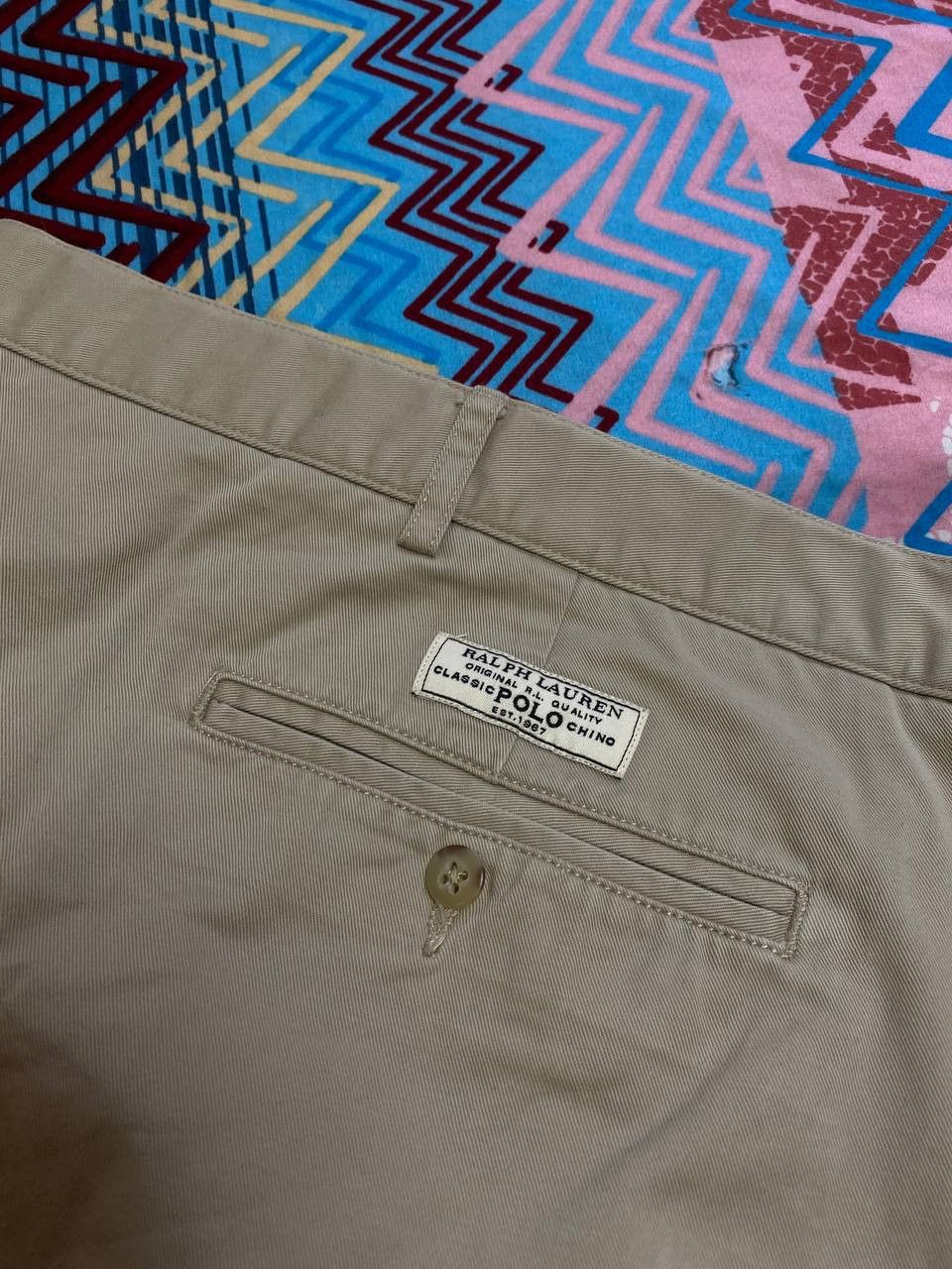 Polo Ralph Lauren shorts beige streetwear Vintage Polo by Ralph Lauren Y2K Size US 44 / EU 60 - 5 Thumbnail