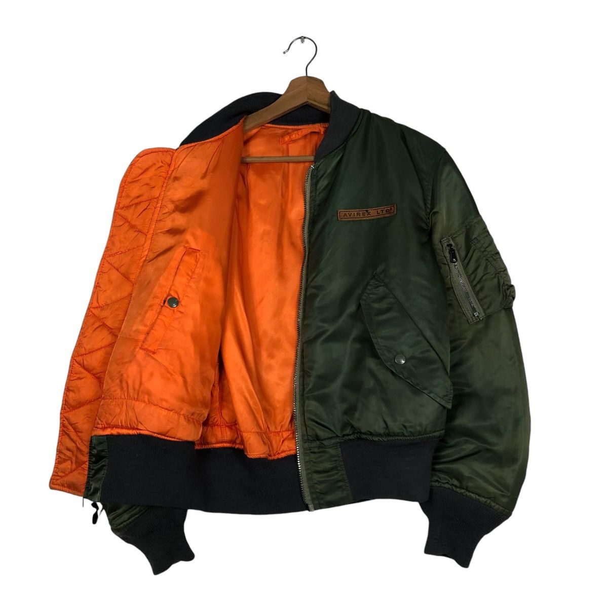 Avirex 🔥VINTAGE MA-1 REVERSIBLE BOMBER JACKET AVIREX LTD USA Size US S / EU 44-46 / 1 - 13 Thumbnail