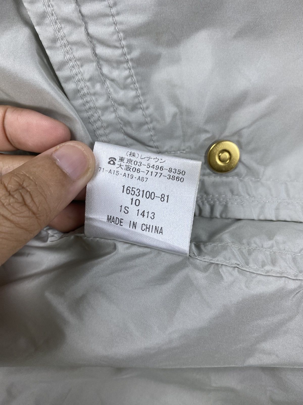 Aquascutum × Japanese Brand × Vintage Vtg Aquascutum Nice Nylon Trench Breasted Pocket Coat Jacket Size US M / EU 48-50 / 2 - 13 Thumbnail