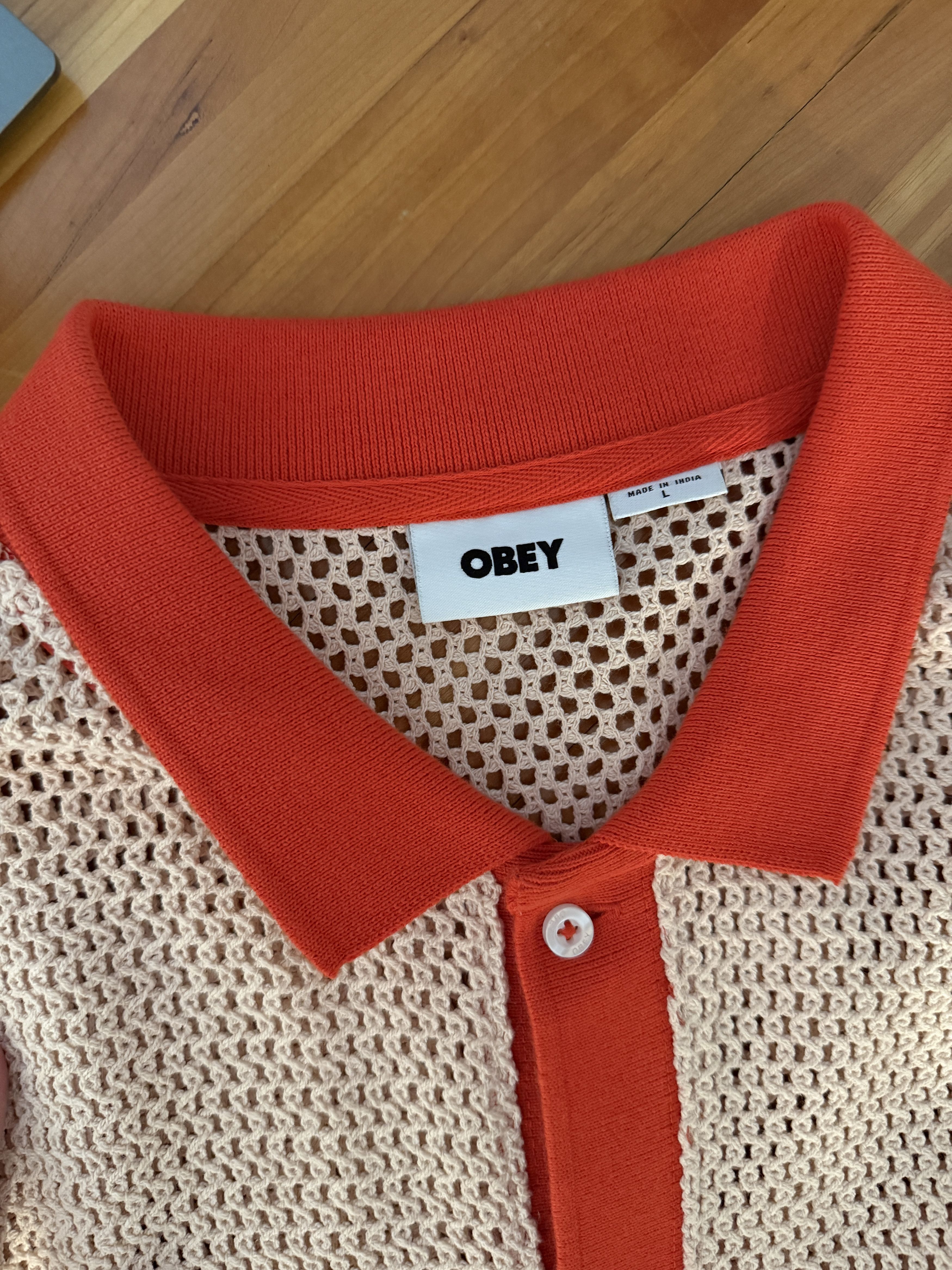 Obey Obey Button-Front Sweater Polo Size US L / EU 52-54 / 3 - 3 Thumbnail