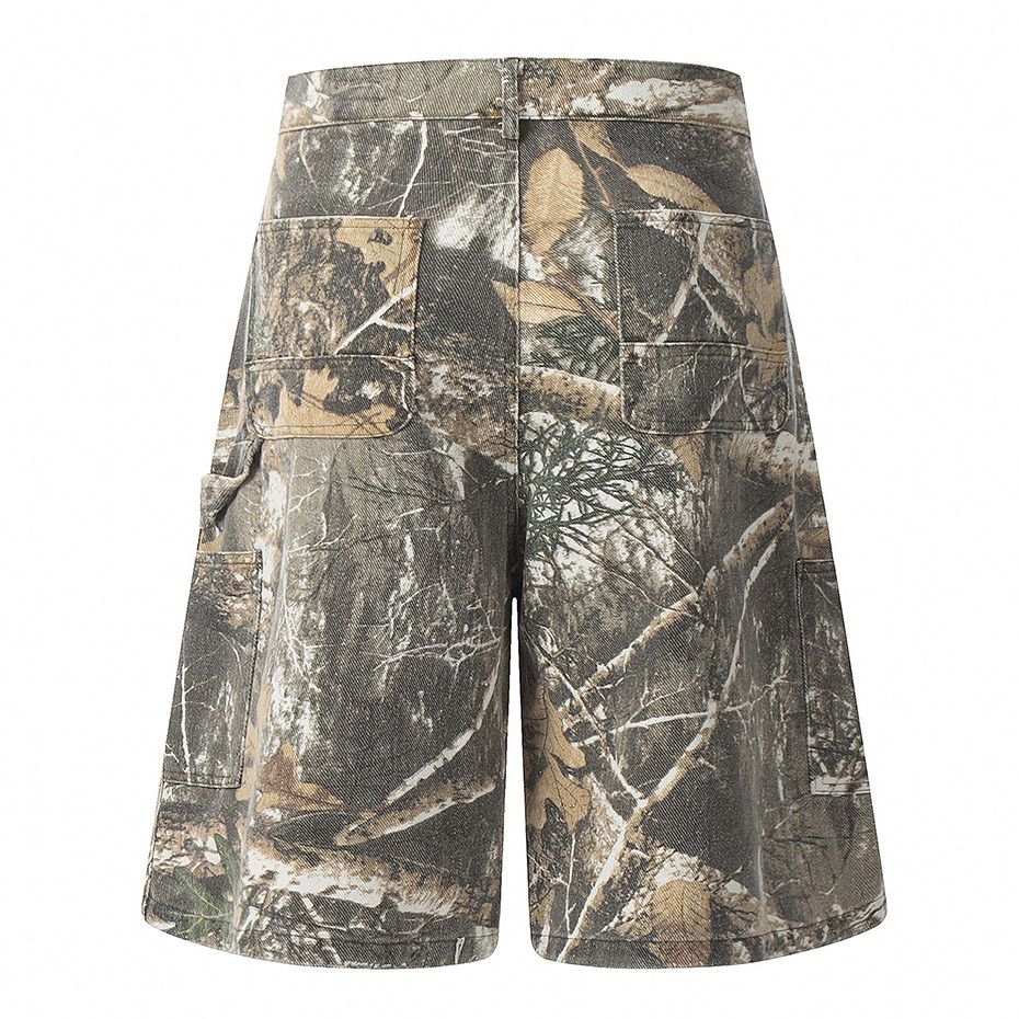 Japanese Brand × Vintage Camouflage Denim Short Vintage Size US 33 - 3 Thumbnail