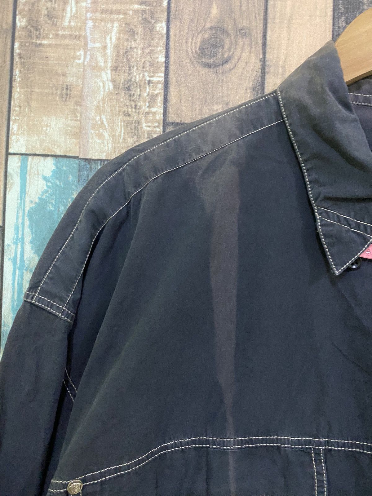 Versace × Vintage Vintage Versace Jeans Couture Sun Faded Button Up Shirt Size US L / EU 52-54 / 3 - 10 Thumbnail