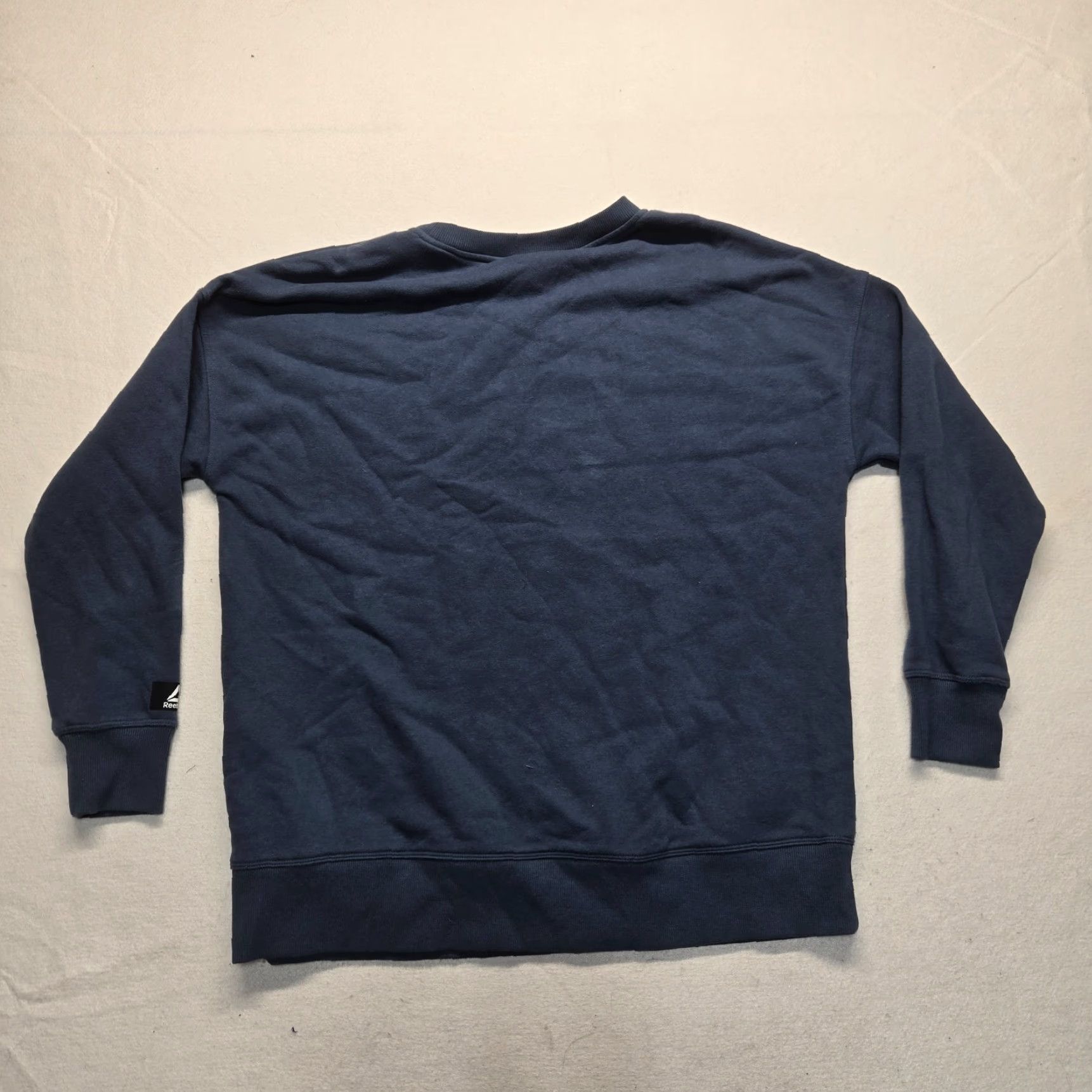 Reebok Reebok Sweater Solid Blue Knitted Pullover Long Sleeve Adult Men's XL Size Pullover Casual Fall Winter Golf Walking Breathable Mock Neck Collarless Size US XL / EU 56 / 4 - 7 Thumbnail