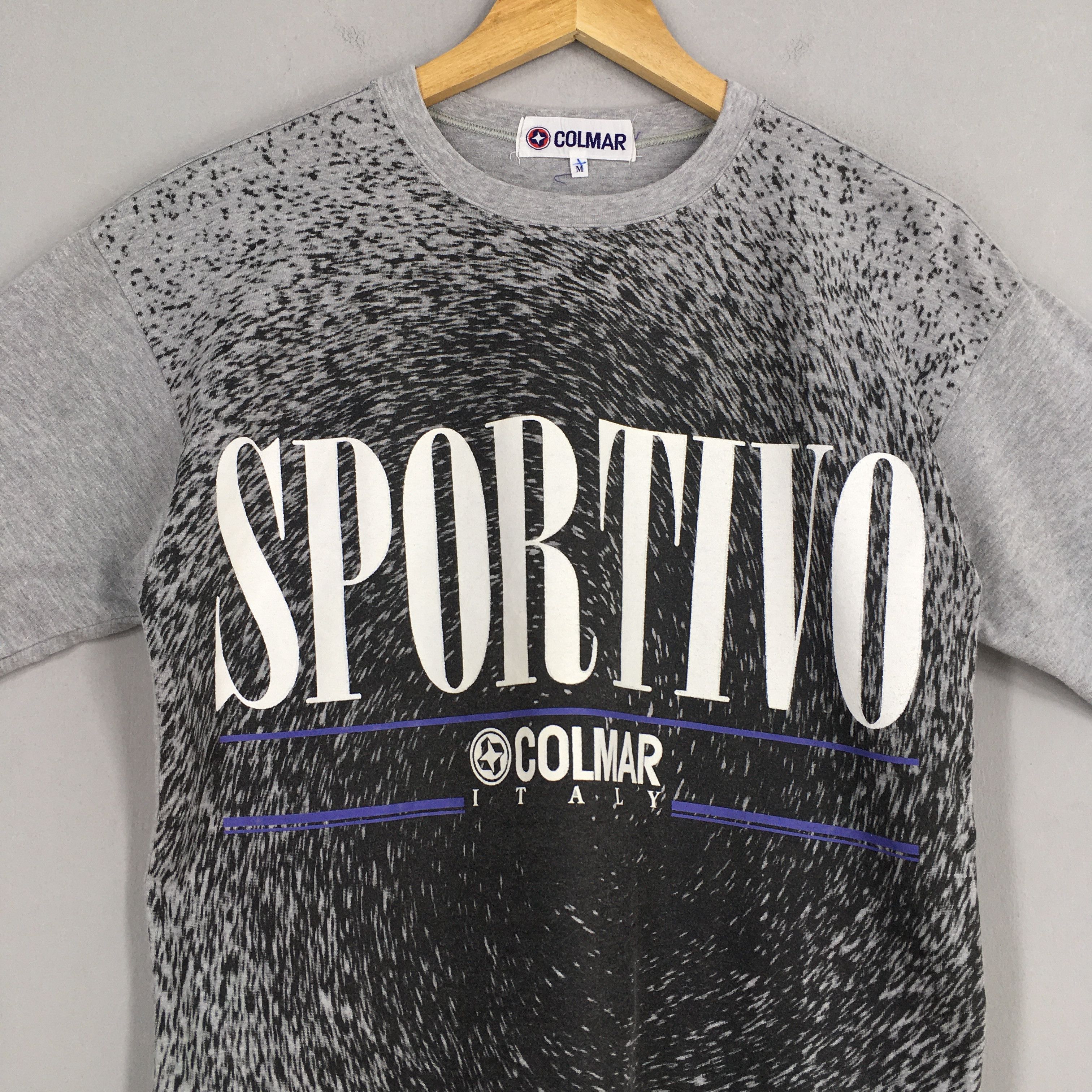 Colmar × Vintage Vintage Colmar Sportivo Italy Gray T shirt Medium Size US M / EU 48-50 / 2 - 2 Thumbnail