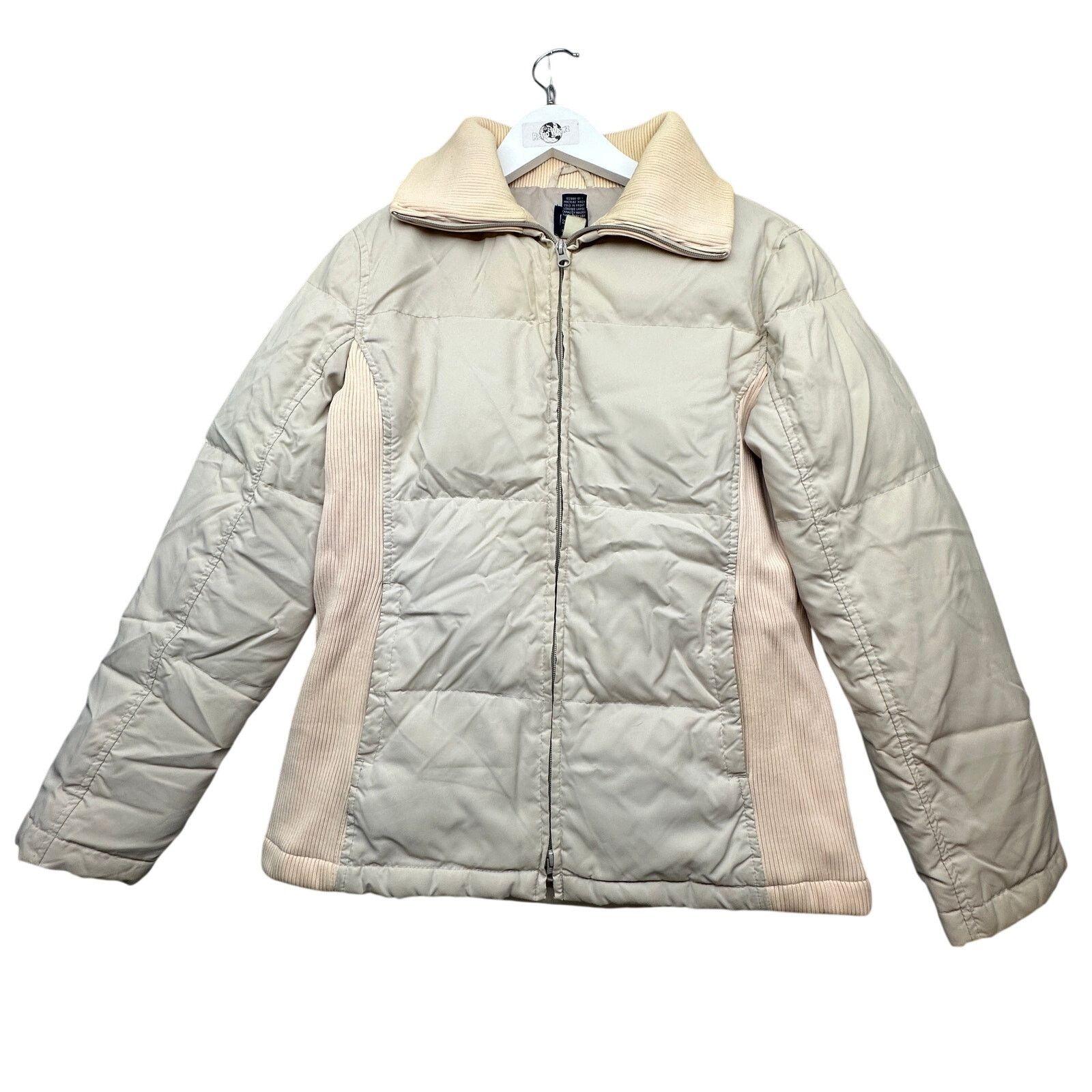 Gap VTG Gap Puffer Goose Down Jacket Women Small Tan Pink Size S / US 4 / IT 40 - 1 Thumbnail