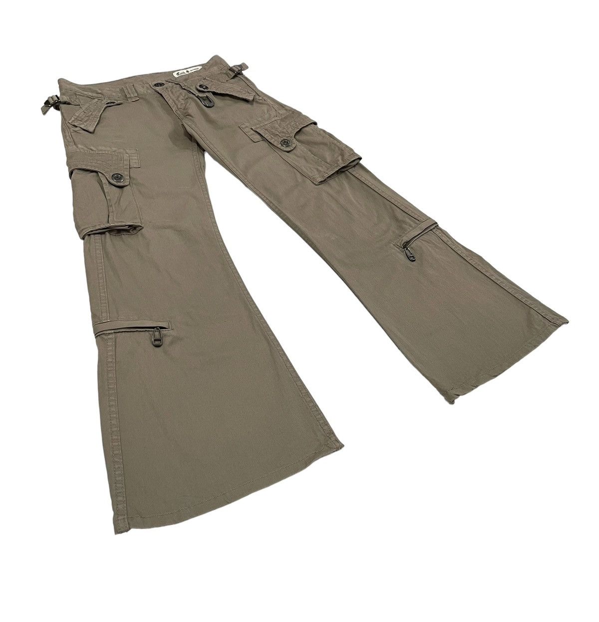 Japanese Brand × PPFM × Tete Homme Vintage CookJeans Japan Flare Cargo Pants Size US 29 - 2 Thumbnail