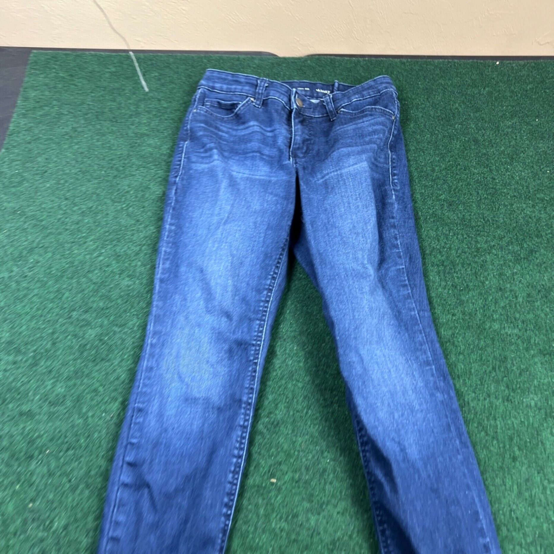 Vintage Crown & Ivy Women's Skinny Dark Wash Blue Jeans Size 6R Fast Shipping Size 28" / US 6 / IT 42 - 2 Thumbnail
