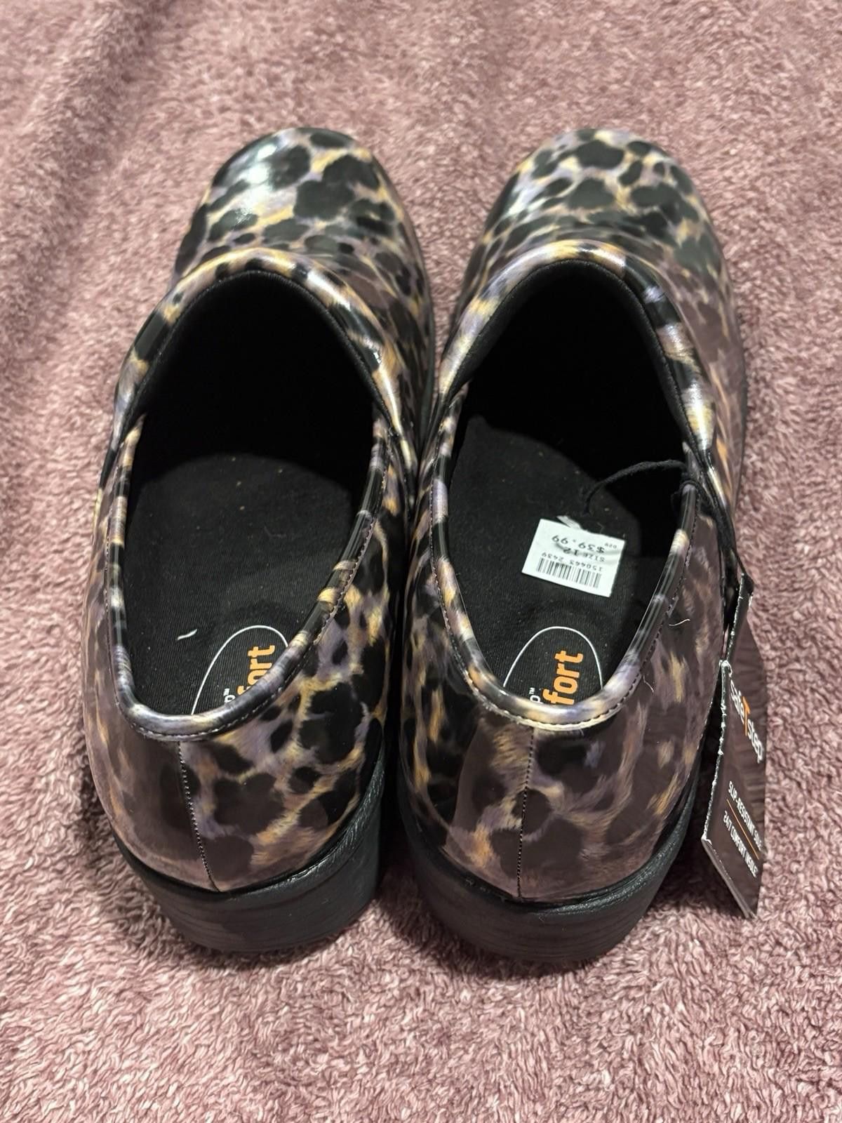 Other SafeTStep Purple Leopard Chef Slip Shoes Clog Size 12 Size US 12 / IT 42 - 5 Thumbnail