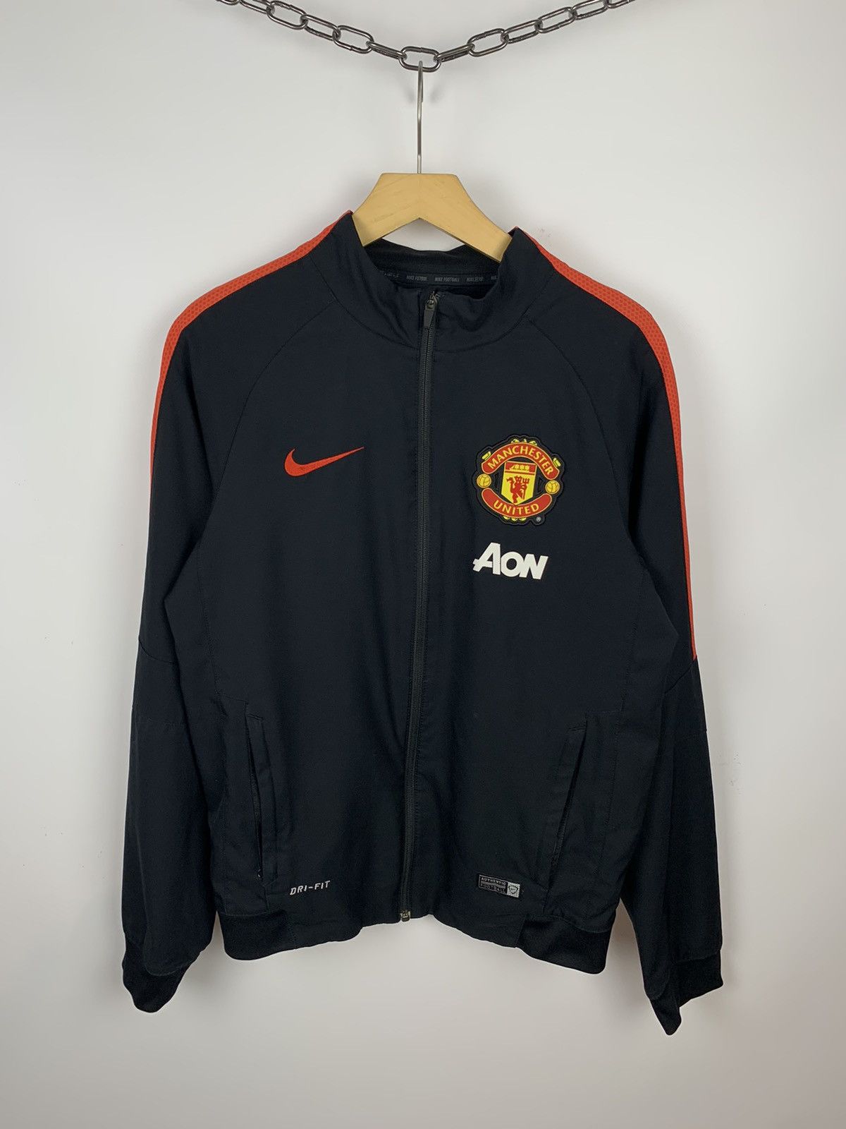 Nike Nike Manchester United Soccer Football Nylon Track Jacket Size US S / EU 44-46 / 1 - 1 Thumbnail