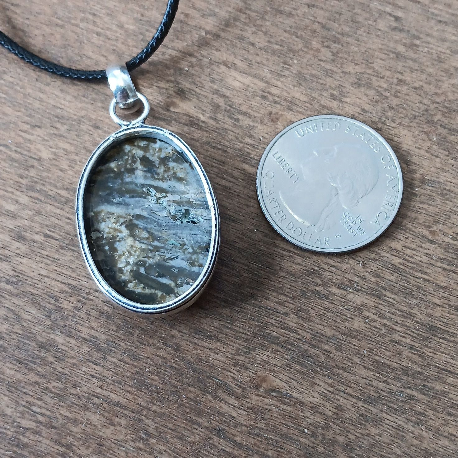 Other Ocean Jasper gemstone pendant necklace Size ONE SIZE - 2 Thumbnail