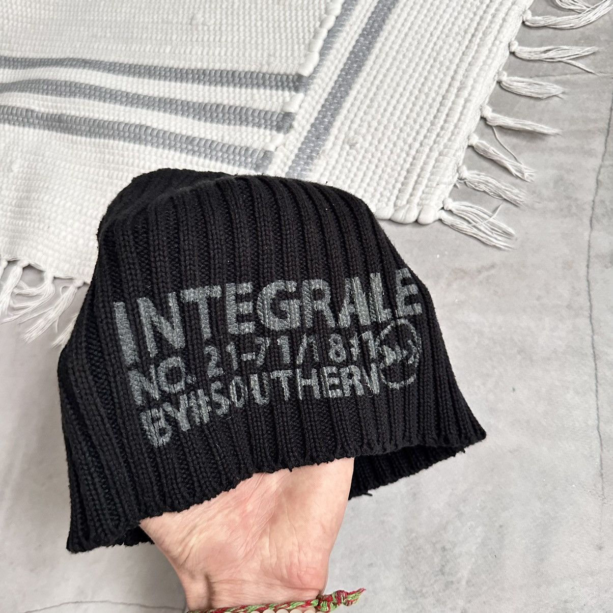 Hysteric Glamour × Undercover Japan Integrale Yohji Yamamoto Vibe Ribbed Hat Beanie Size ONE SIZE - 6 Thumbnail