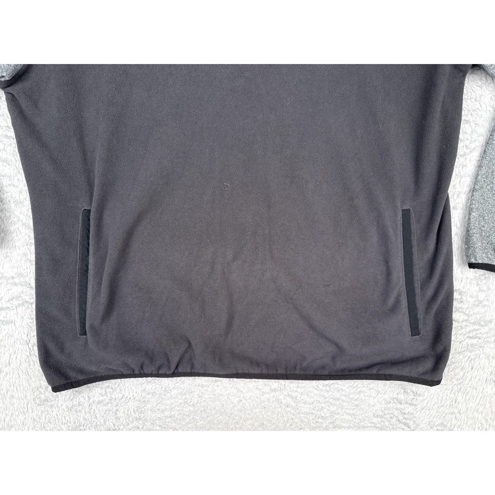 Black Halo Columbia Fleece Pullover Mens XL Gray Black Colorblock Pockets Mock Neck Half Snap XM0671 Sweatshirt Outdoor Winter Size US XL / EU 56 / 4 - 5 Thumbnail