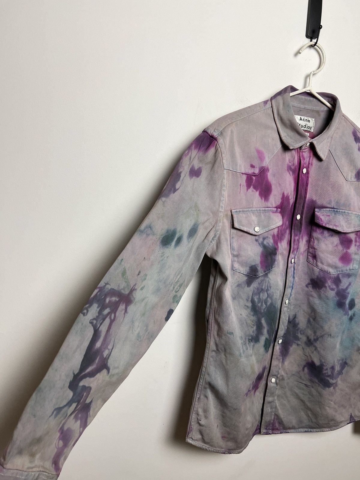 Acne Studios acne vintage travis flannel shirt tie dye y2k Size US M / EU 48-50 / 2 - 9 Thumbnail