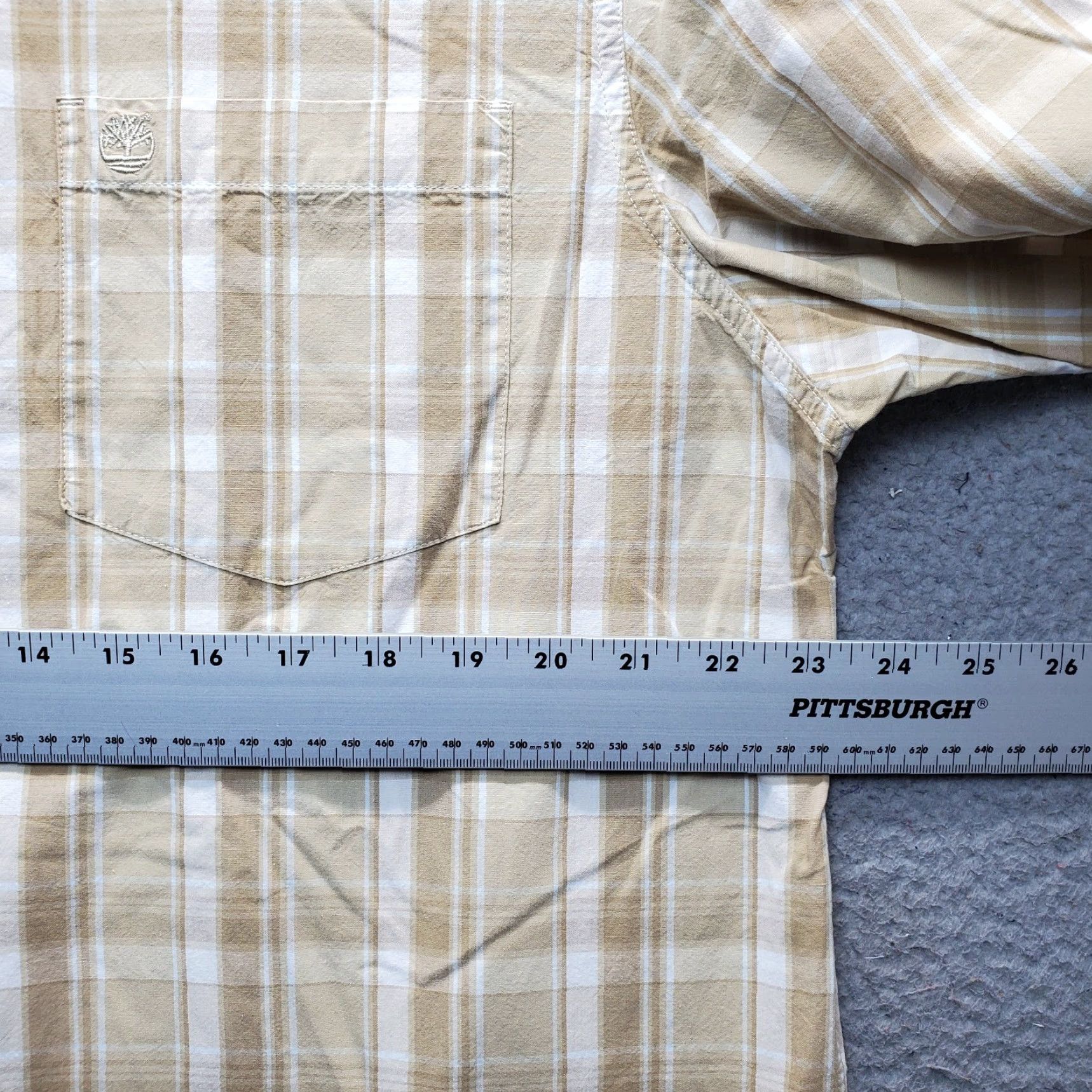 Timberland Timberland Mens Shirt XL Multi Plaid Chest Pocket Long Sleeve Button-Up Size US XL / EU 56 / 4 - 3 Thumbnail