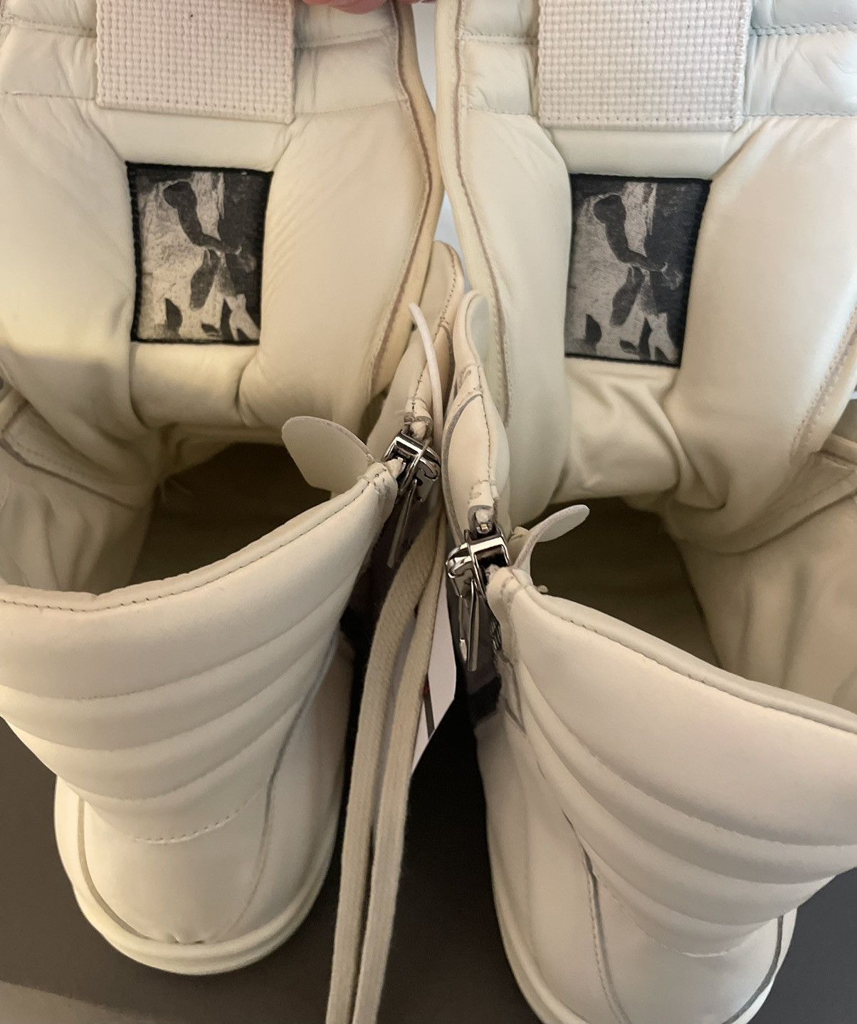 Rick Owens Rick Owens Milk Geobasket - Size 44 Size US 11 / EU 44 - 5 Thumbnail