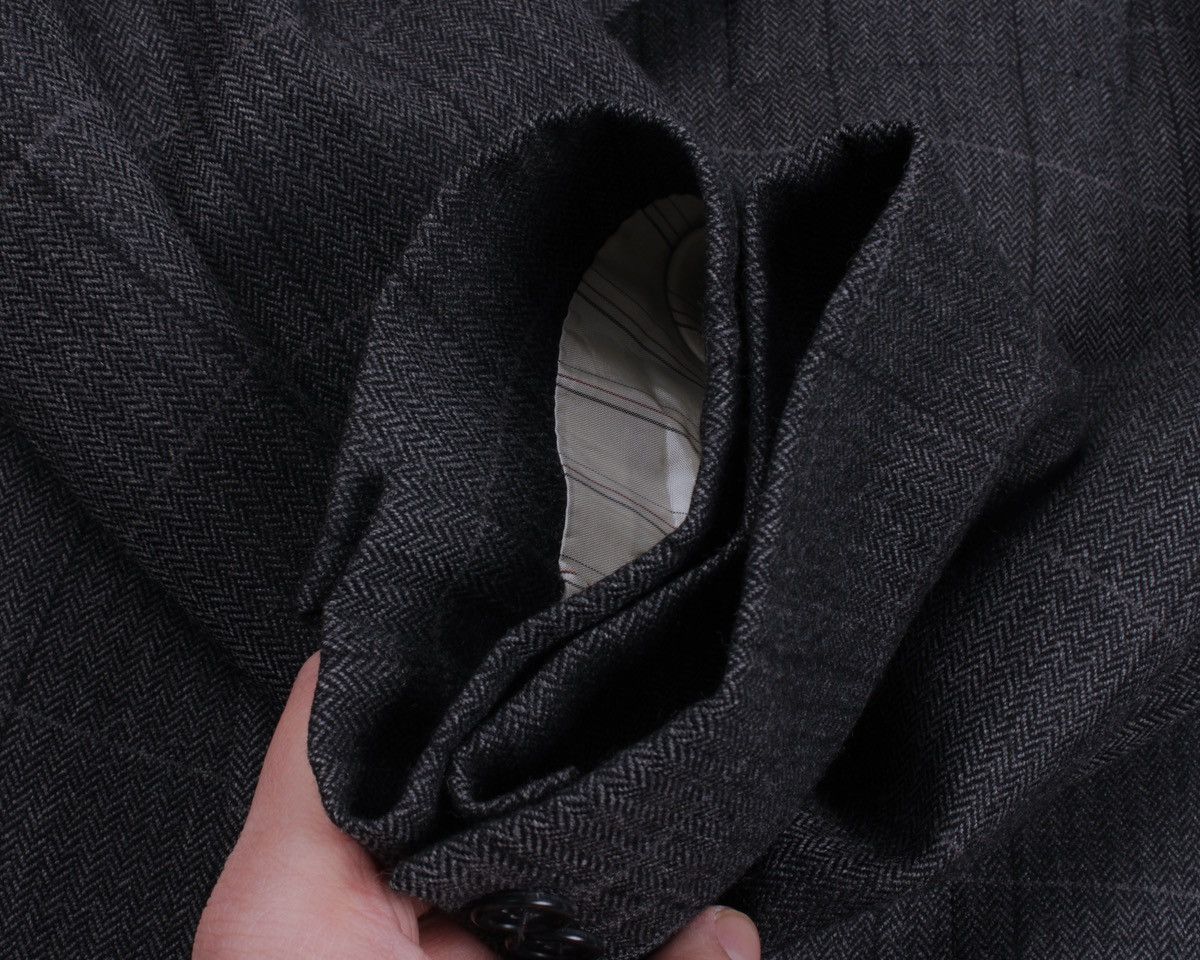 Burberry × Designer × Vintage BURBERRY Vintage Barrie-S Wool Cashmere Blend Plaid Blazer Size 50R - 18 Thumbnail