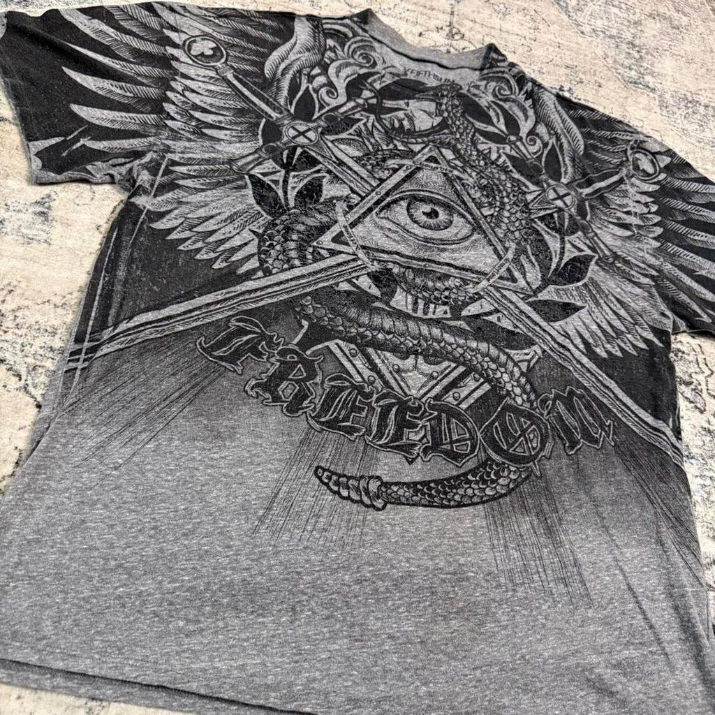 Other Y2K Fifth Sun Graphic Tee Affliction Style - L Size US L / EU 52-54 / 3 - 2 Thumbnail