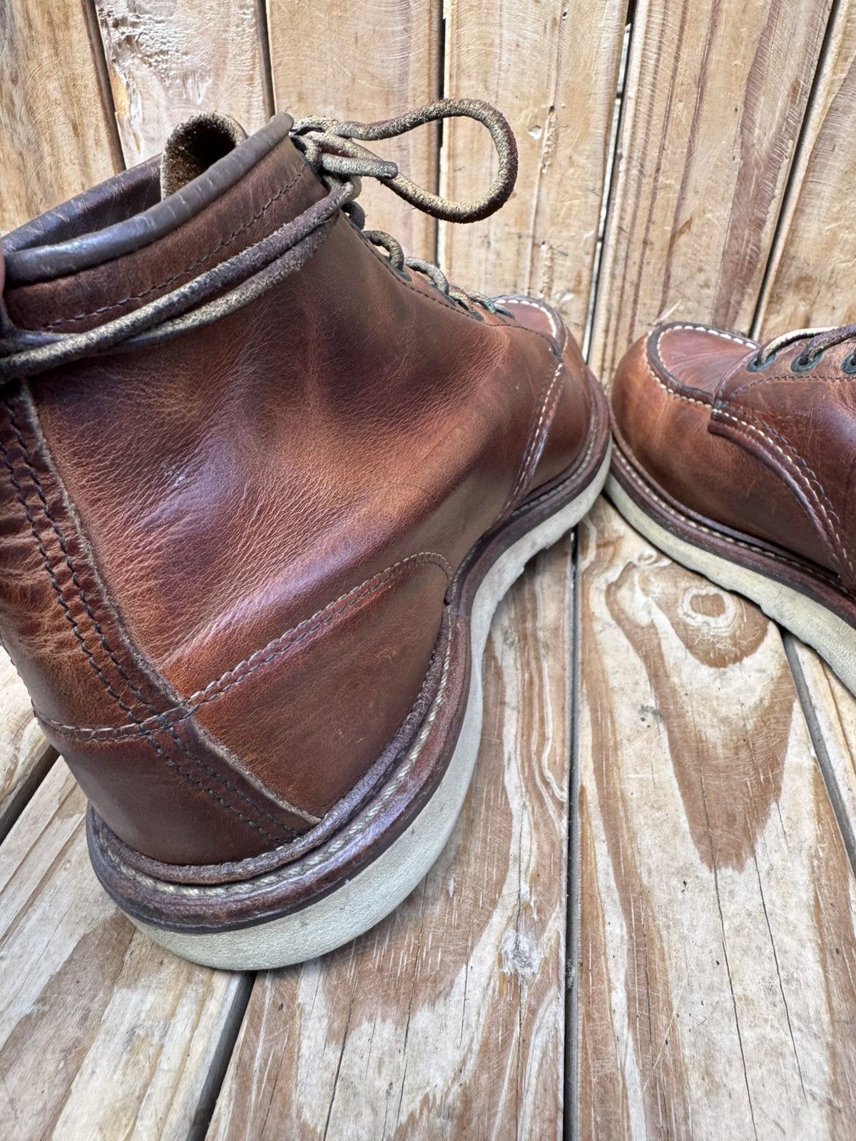 Red Wing Red Wing 1907 Copper Rough Brown Boots UK 7.5 D | EUR 41.5 Size US 8.5 / EU 41-42 - 14 Thumbnail