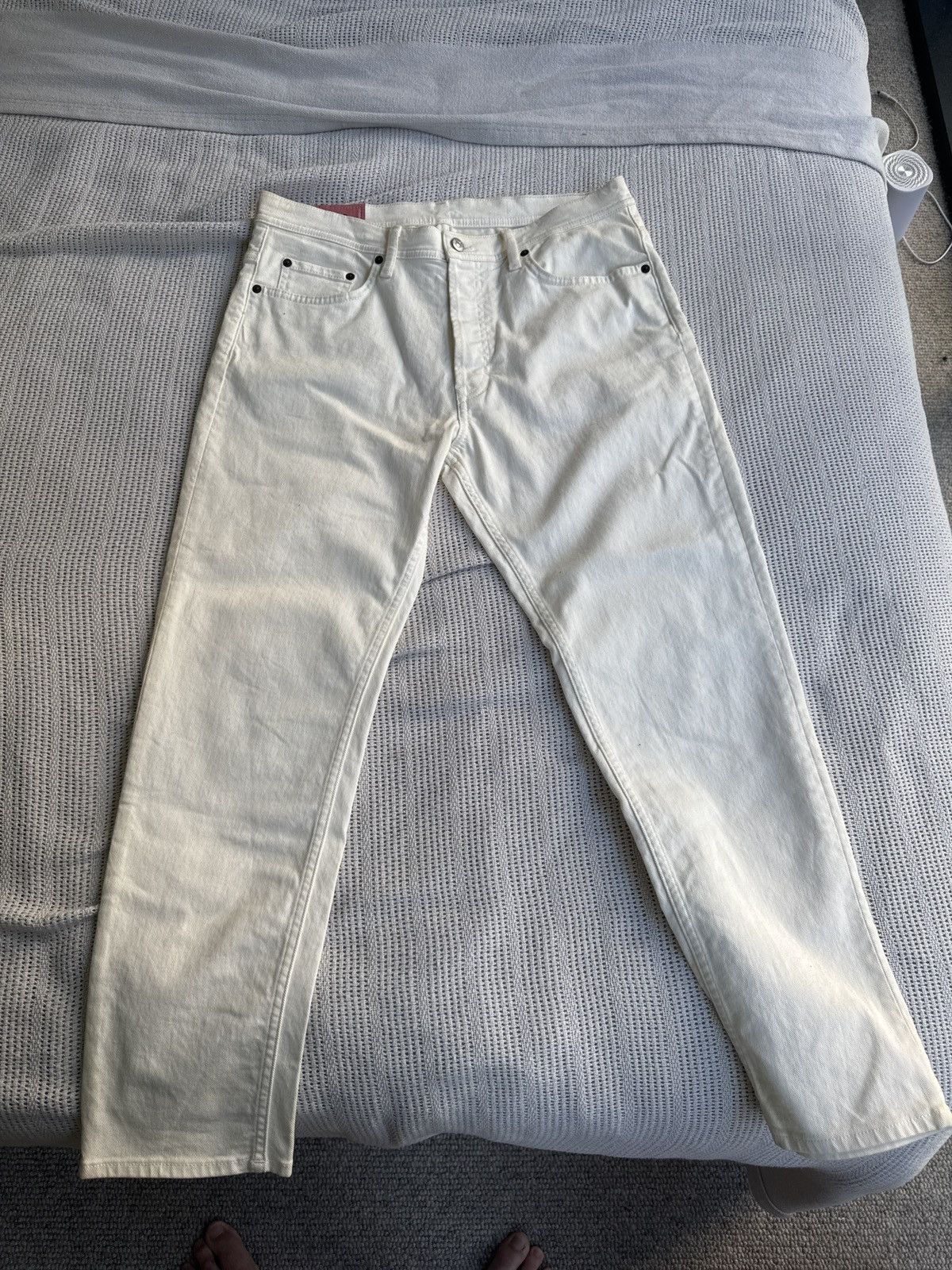 Acne Studios Acne Blå Kunst (33/32) River White Size US 33 - 1 Thumbnail