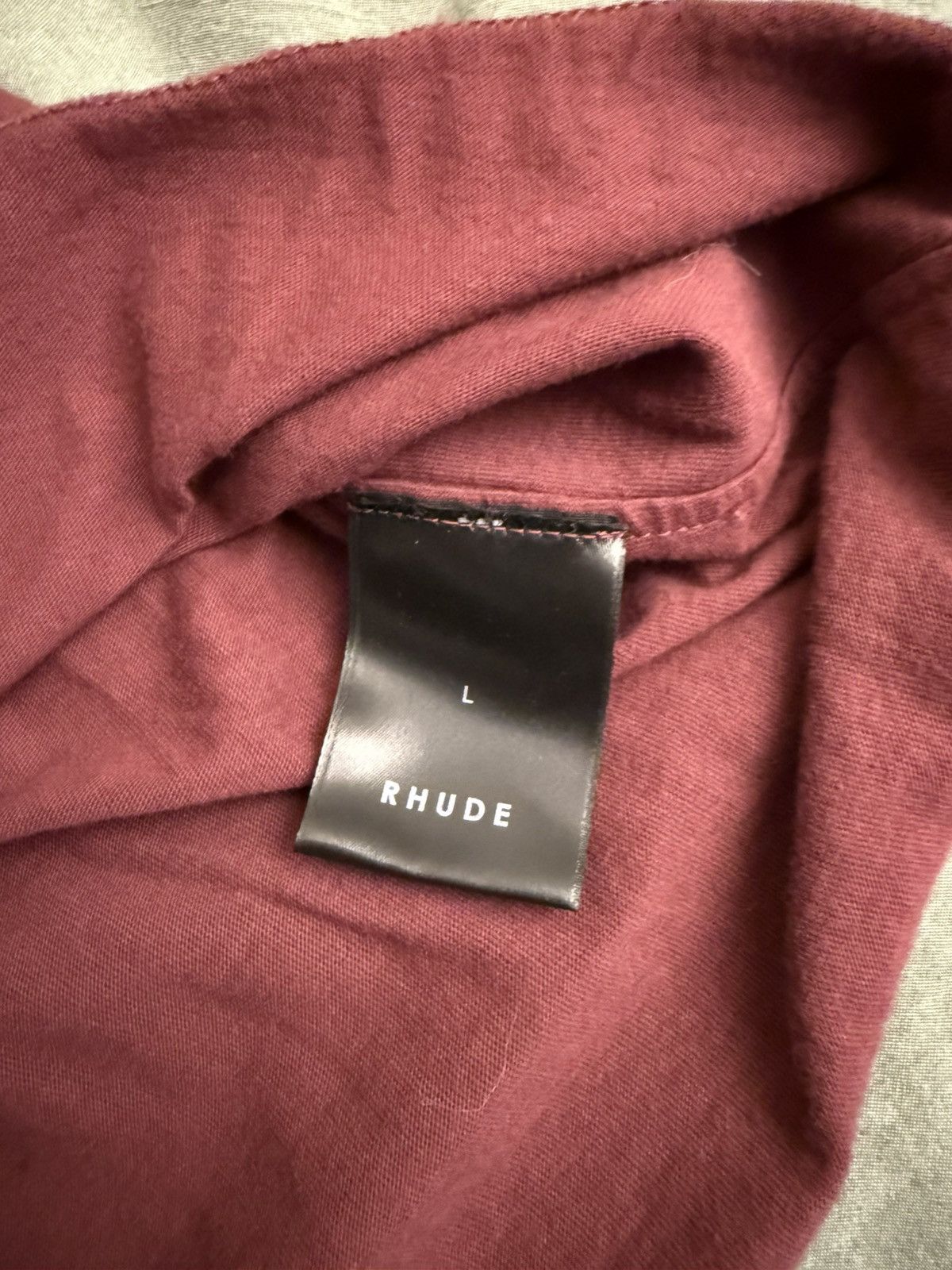 Rhude Rhude Burgundy Tee Size US XL / EU 56 / 4 - 3 Thumbnail