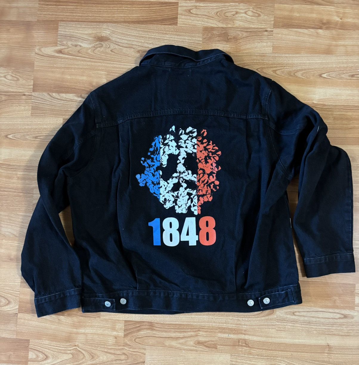 DENIM TEARS × Levi's Denim tears x Levi's Sz l denim jacket with unique painted Size US L / EU 52-54 / 3 - 1 Thumbnail