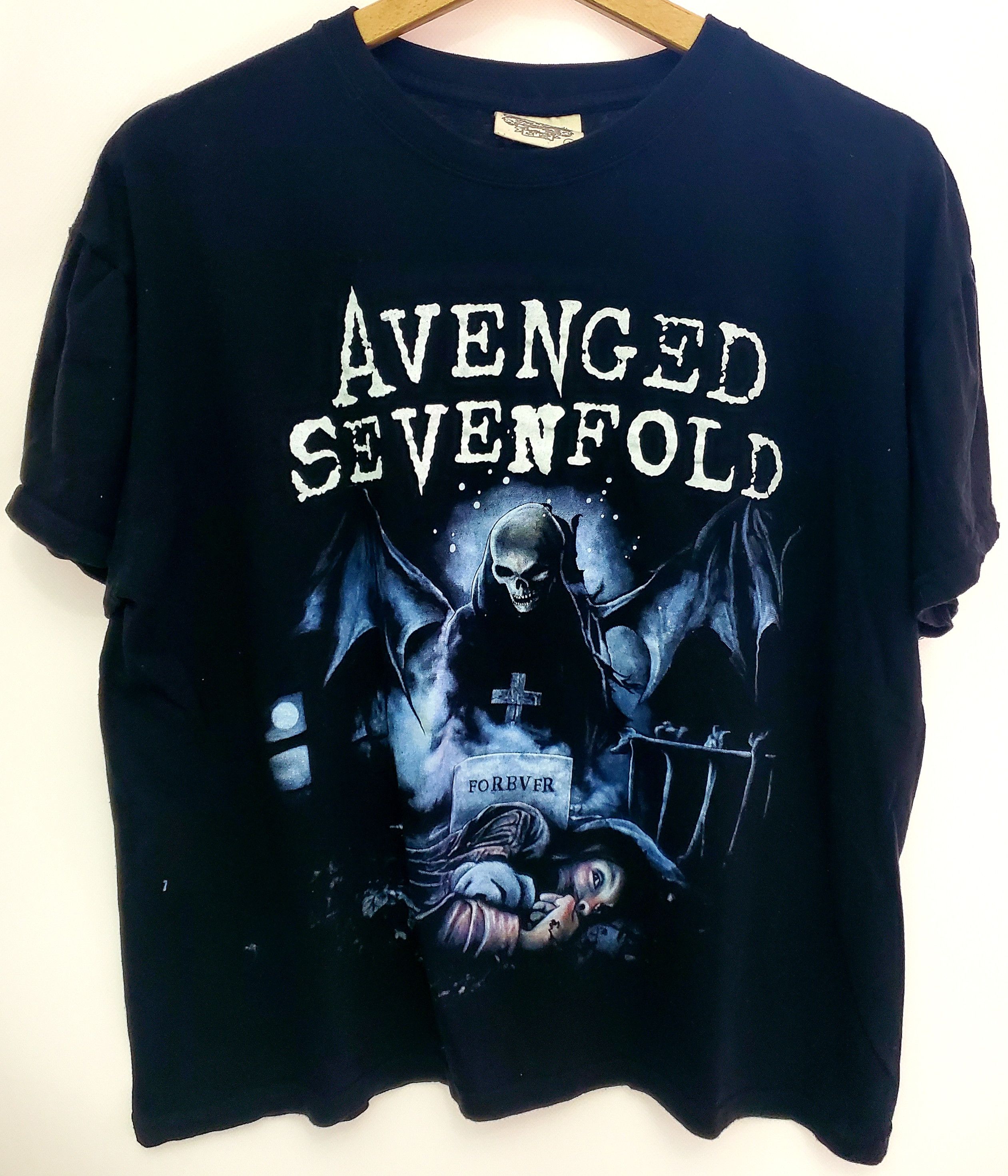 Band Tees × Vintage Vintage Avenged Sevenfold T Shirt Its Your Nightmare L Size US L / EU 52-54 / 3 - 1 Thumbnail