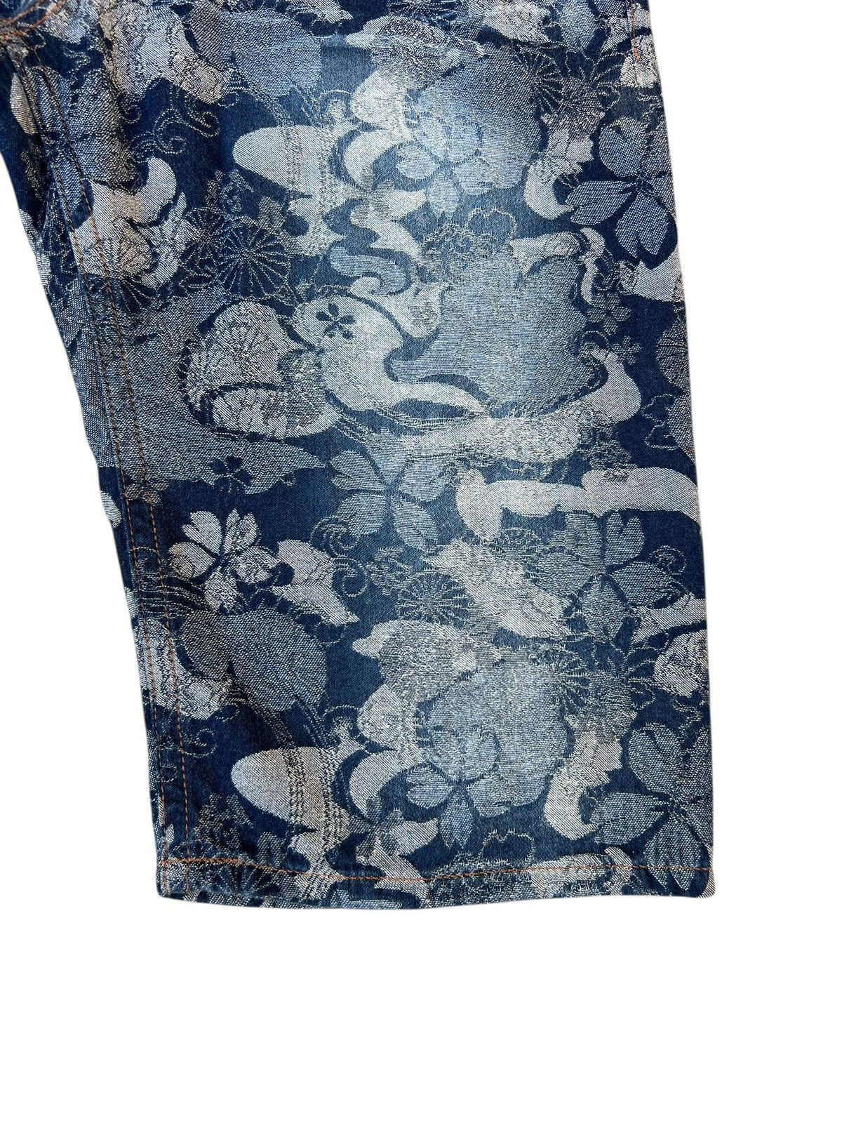 Japanese Brand Nishiki Oriental Brand Japan Embroidery Denim Short Pant Size US 35 - 11 Thumbnail