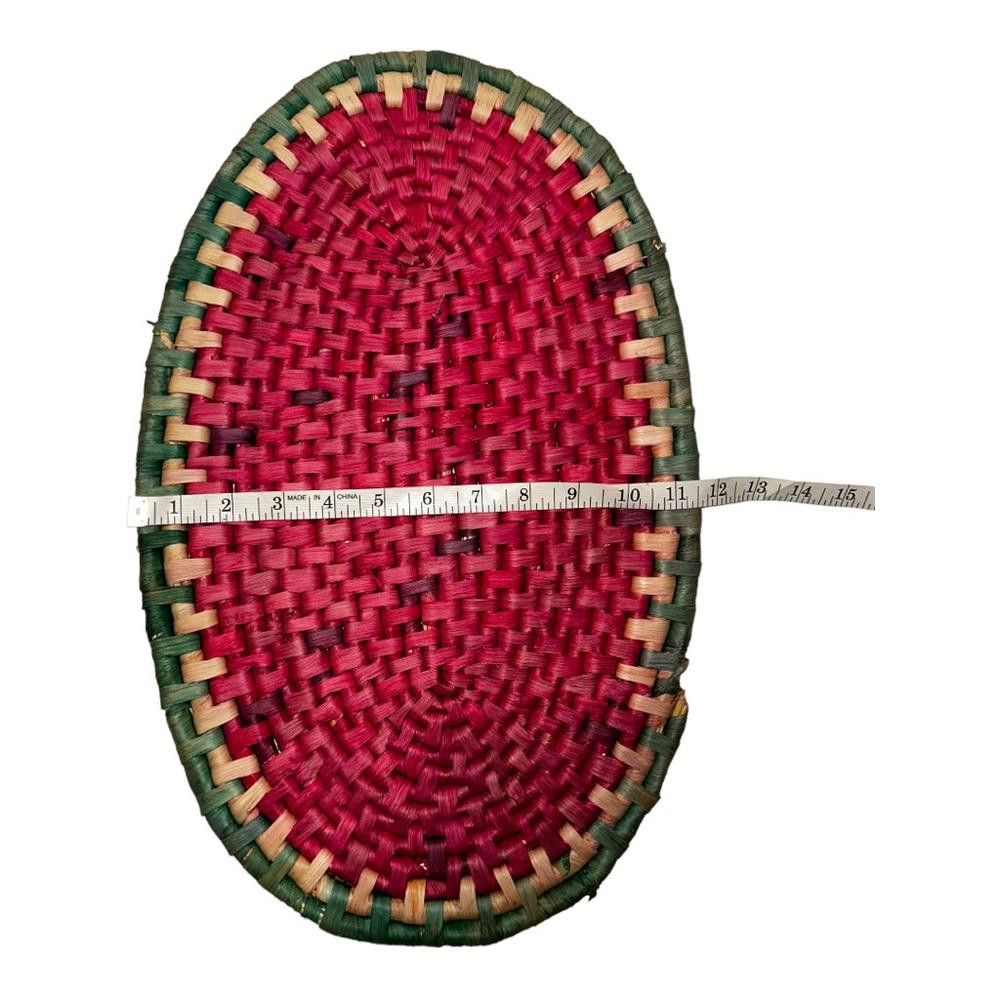 Designer Vintage Wicker Watermelon Place Mats Size ONE SIZE - 3 Thumbnail