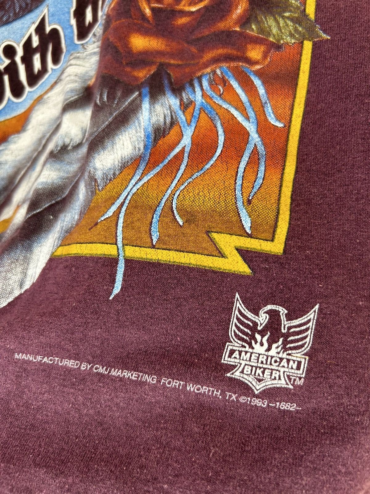 Harley Davidson × Vintage Vintage 90s Harley Davidson 3D Emblem Ride With The Wind Tee Size US S / EU 44-46 / 1 - 4 Thumbnail