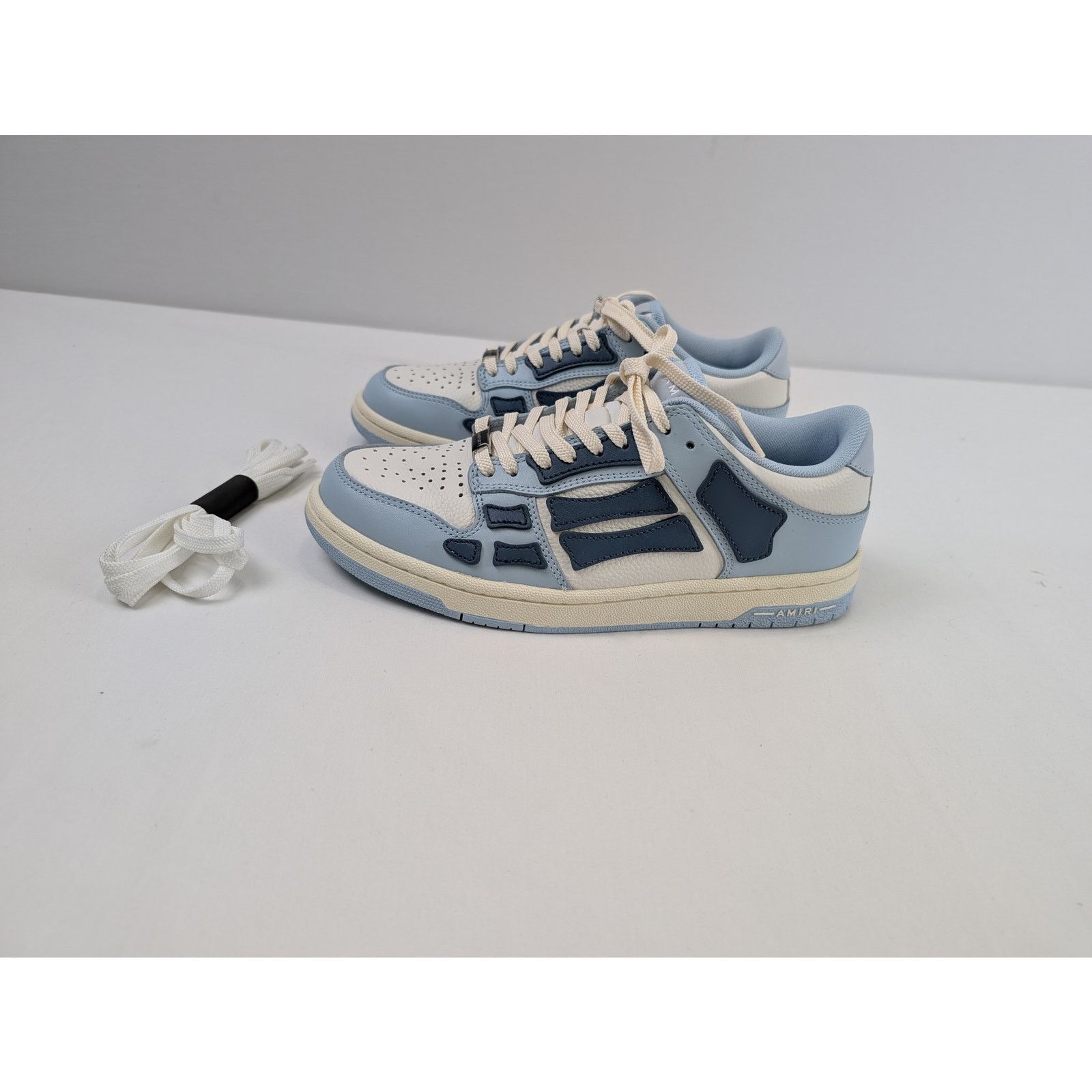 Amiri o1rshd1 Skel Top Low / Skeleton Low Top Sneakers Baby Blue Size US 7 / EU 40 - 5 Thumbnail