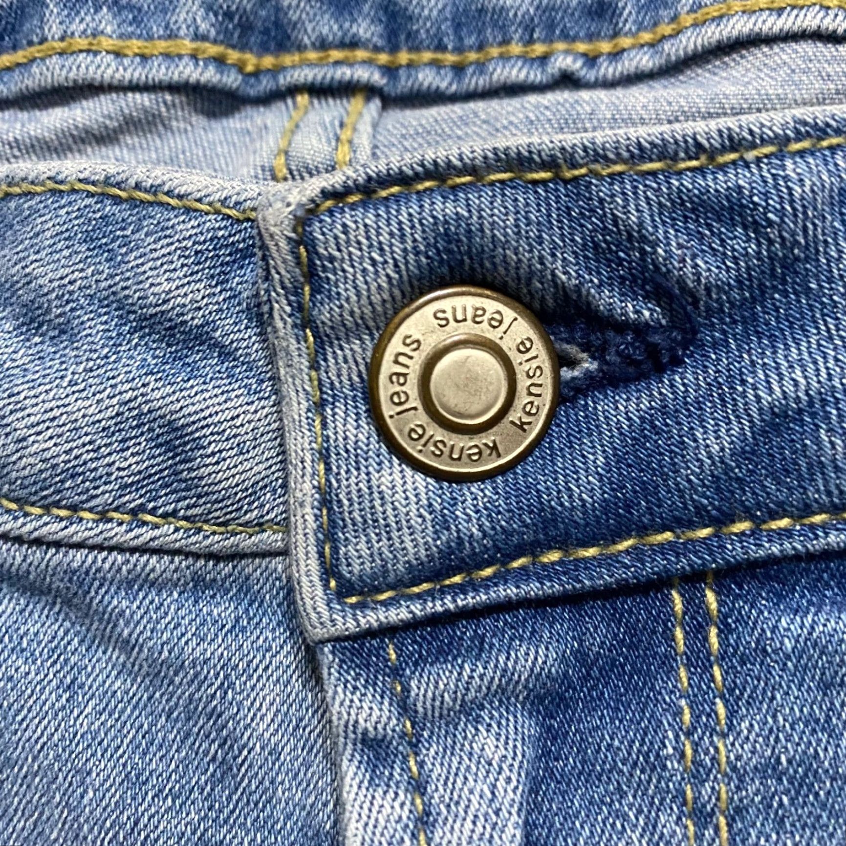 Vintage Kensie Jeans Jeans Blue Denim Medium Wash Mid Rise Skinny Cropped Womens 8 Size 30" / US 8 / IT 44 - 4 Thumbnail