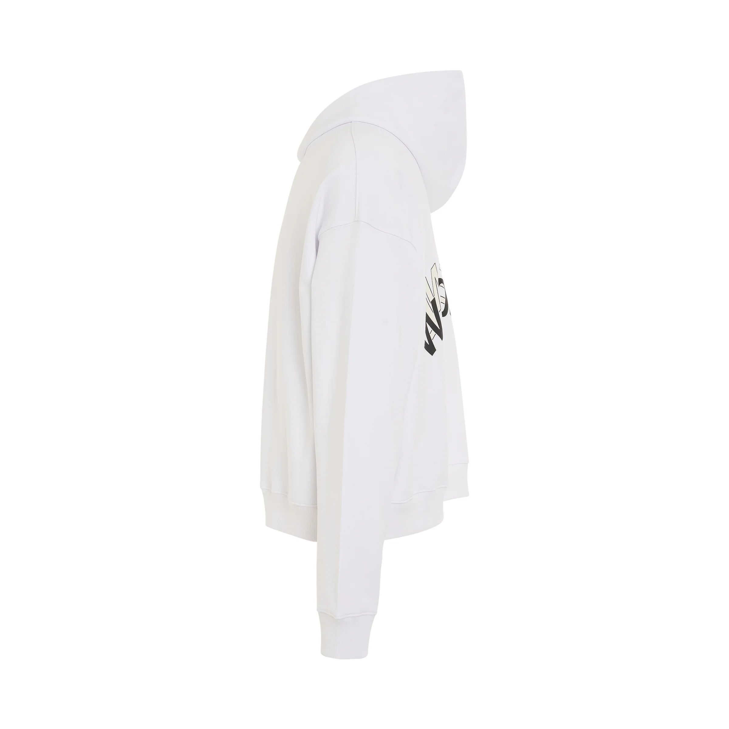 WE11DONE o1mris0824 Layered Logo Hoodie in White Size US S / EU 44-46 / 1 - 3 Thumbnail