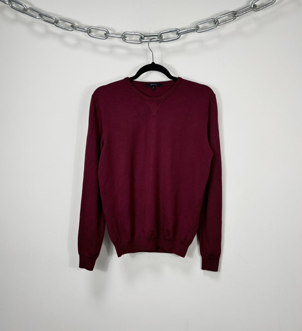 Gucci Gucci Burgundy Wool Cashmere Sweater Size US S / EU 44-46 / 1 - 1 Thumbnail
