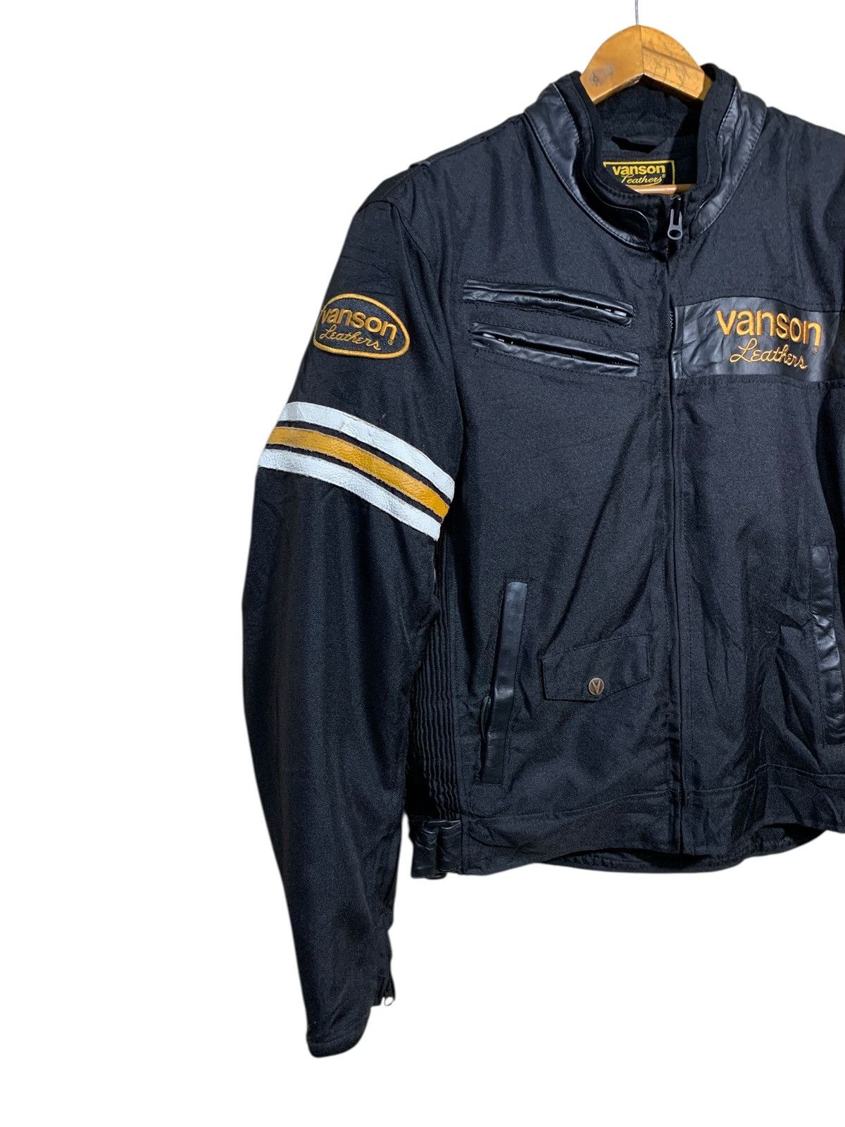 Vanson Leathers 🔥VANSON LEATHER BIKERS JACKET WITH PADDING Size US XL / EU 56 / 4 - 5 Thumbnail