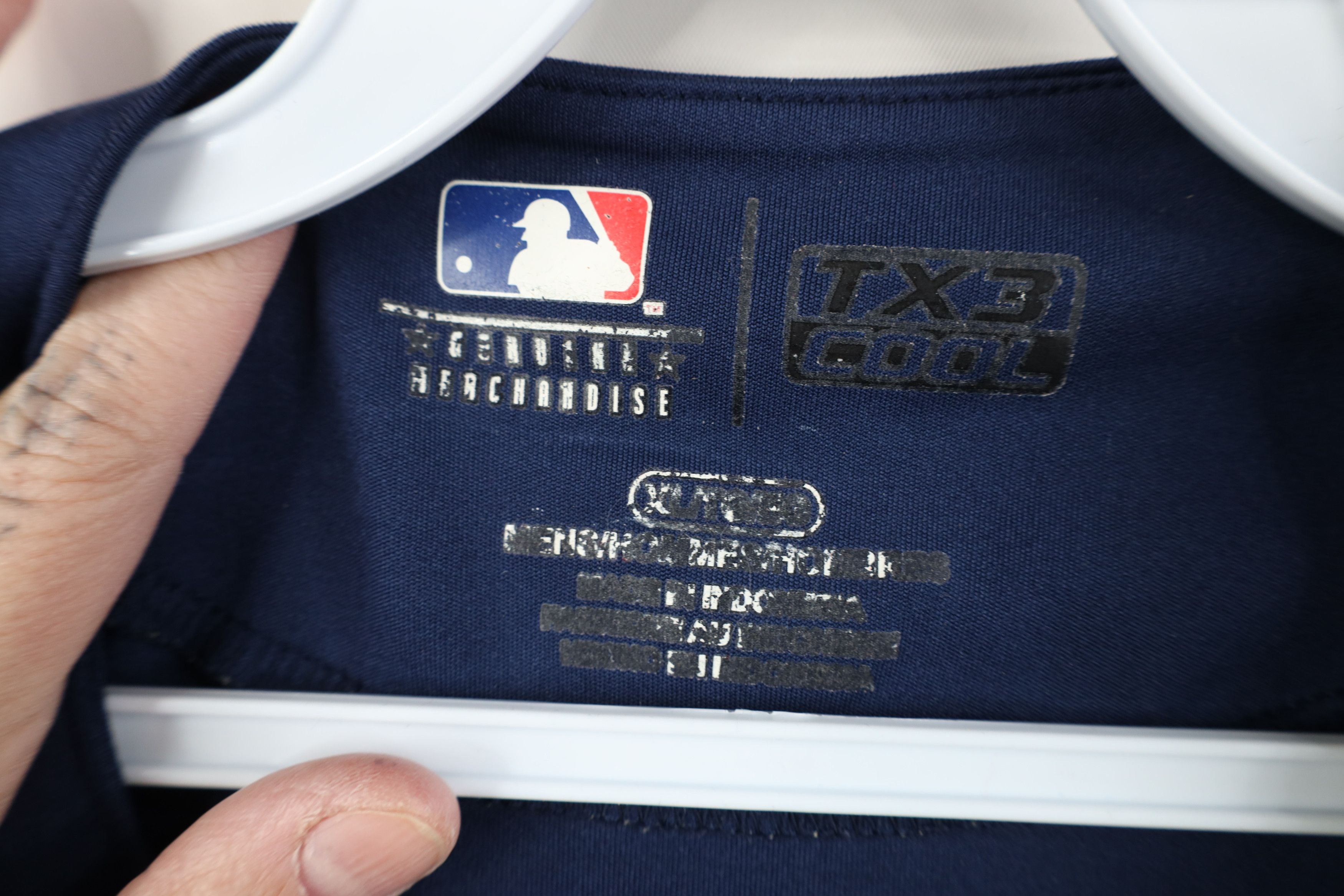 Vintage Vintage Y2K Script Detroit Tigers Baseball Jersey Blue Size US XL / EU 56 / 4 - 9 Thumbnail