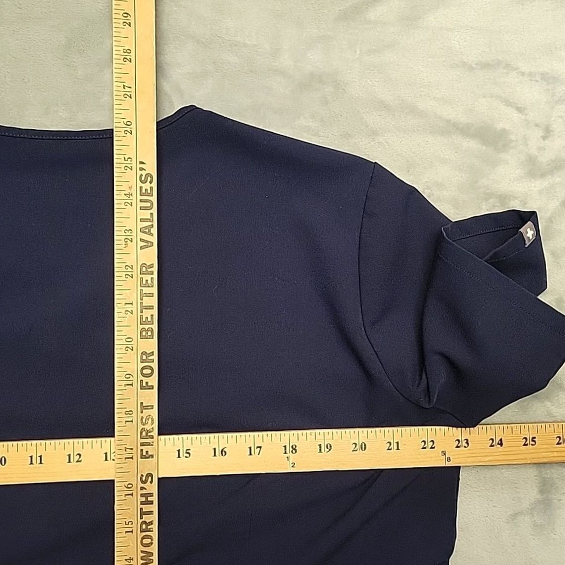 Vintage Figs Scrub Top Womens XL Blue Technical Collection Pocket Stretch Blend Casual Size XL / US 12-14 / IT 48-50 - 6 Thumbnail