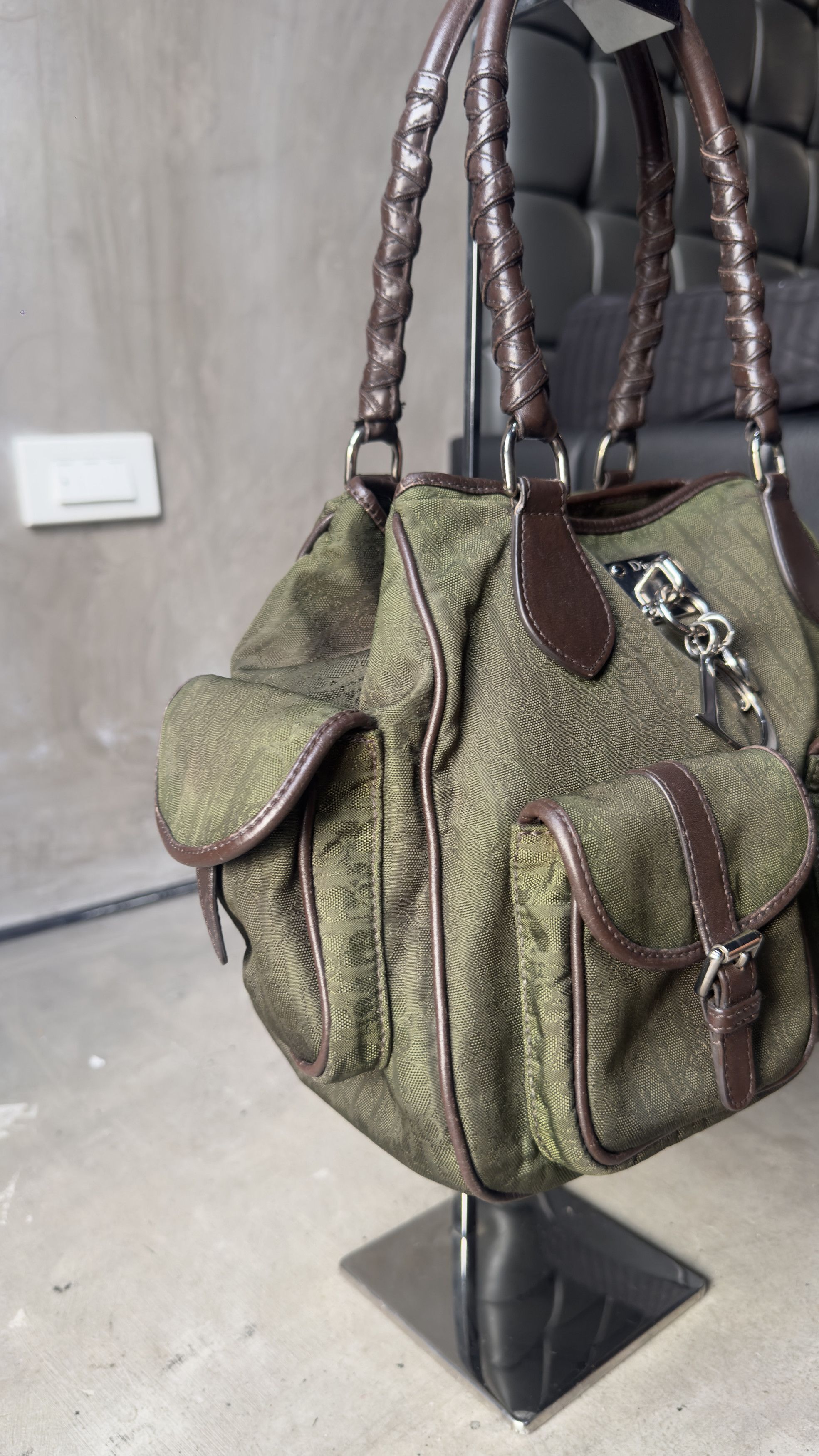 Dior Dior Diorrissimo Multi Pocket Handbag Canvas Handbag Size ONE SIZE - 5 Thumbnail