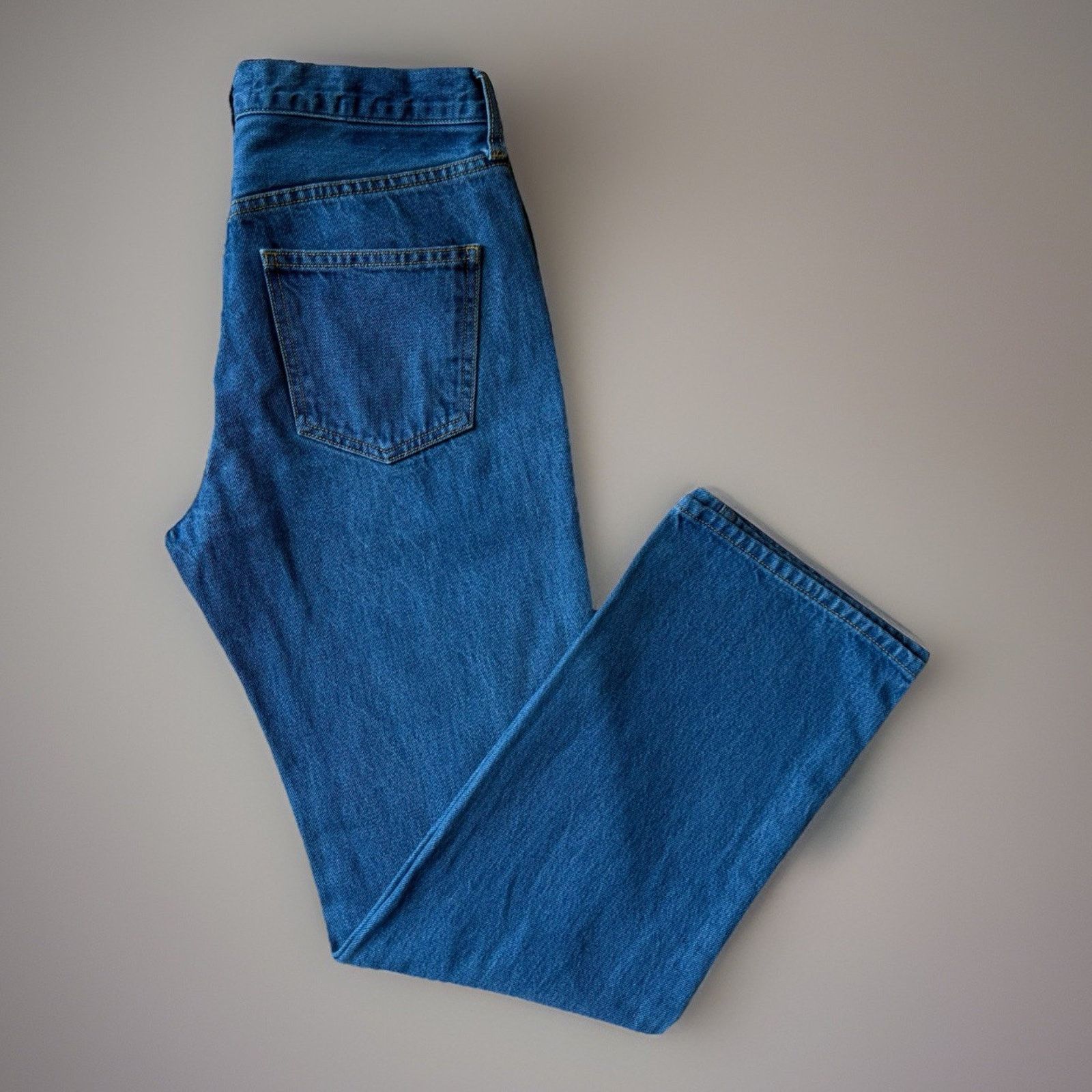 THE GREAT The Great Jeans Women's 29 Blue The Wayne Straight Glam Boho Size 29" - 1 Thumbnail