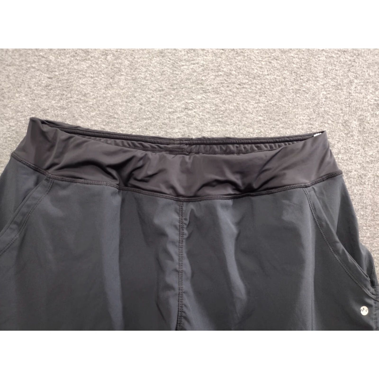 Vintage Willit Running Athletic Shorts Women's 14 Black Short/Bottoms Athletic 14 Womens Black Pockets Fitness Running Shorts Size 36" / US 14 / IT 50 - 3 Thumbnail