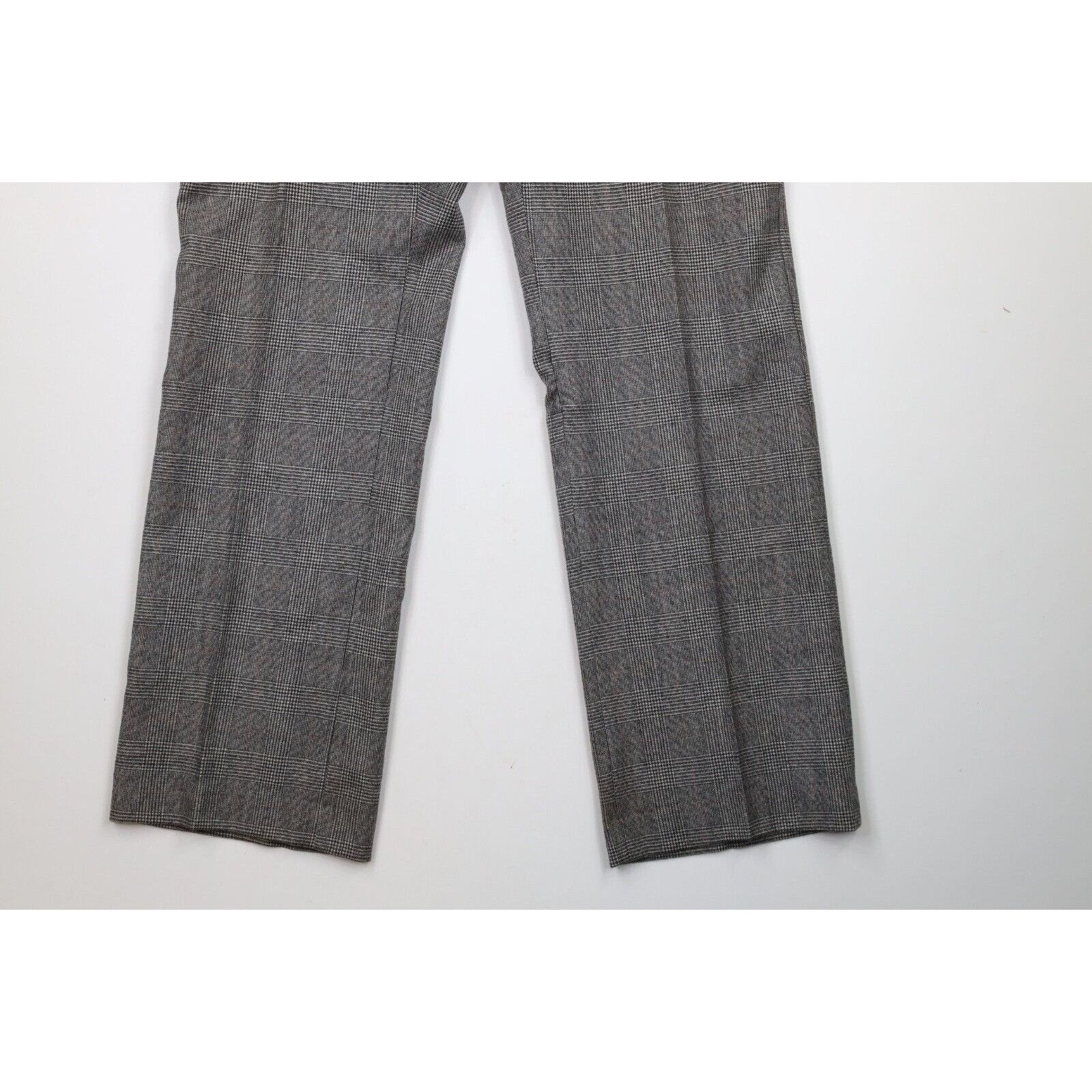 Vintage Vintage 70s Streetwear Wool Houndstooth 2 Piece Suit Size 44R - 15 Thumbnail