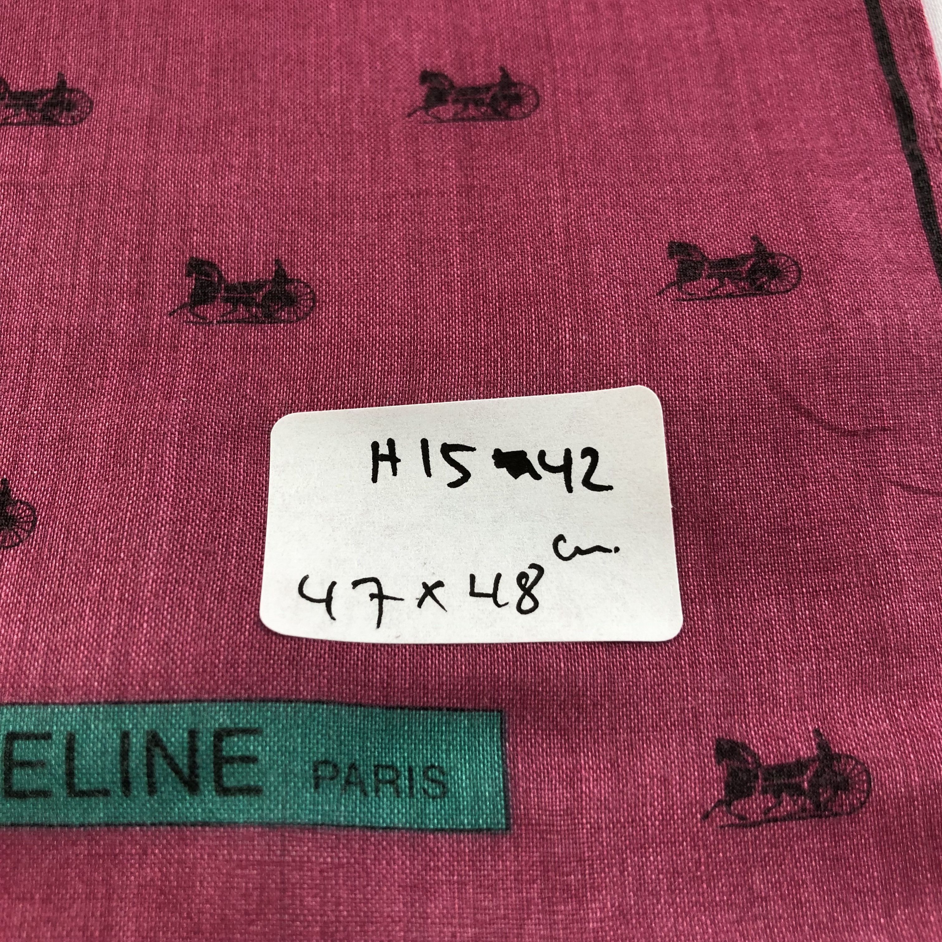 Celine Celine Carriages Handkerchief Neckerchief Bandana H1542 Size ONE SIZE - 6 Thumbnail