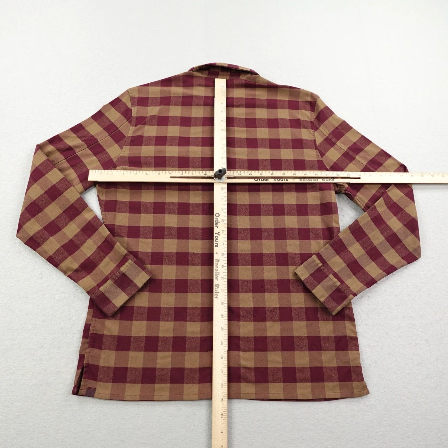 Lululemon Lululemon Shirt Mens Large Red Beige Plaid Masons Peak Flannel Button Up Flex - Cotton, Long Sleeve, Button-Up, Pockets, All Seasons MENS Size US M / EU 48-50 / 2 - 4 Thumbnail