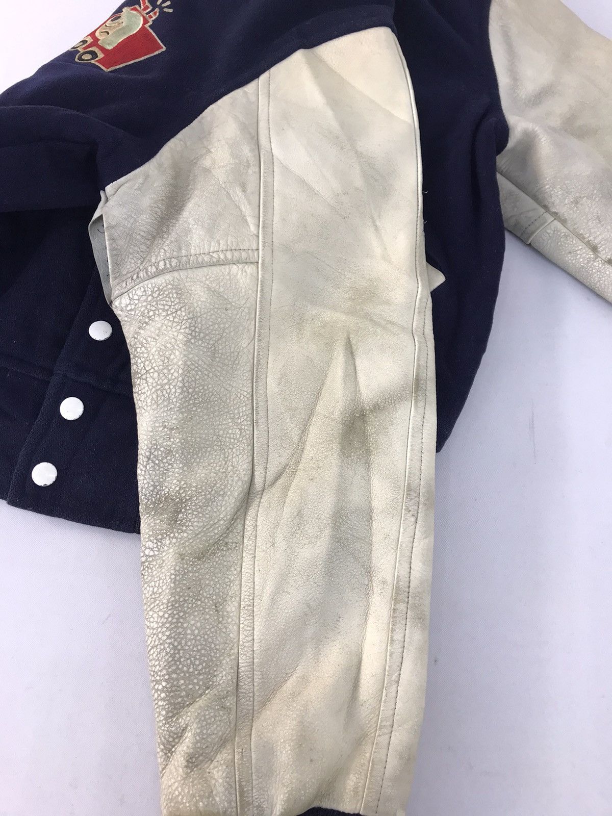 Japanese Brand 90s Ruby Airport Crash Tender Varsity Jacket Leather Sleeve Size US M / EU 48-50 / 2 - 14 Thumbnail