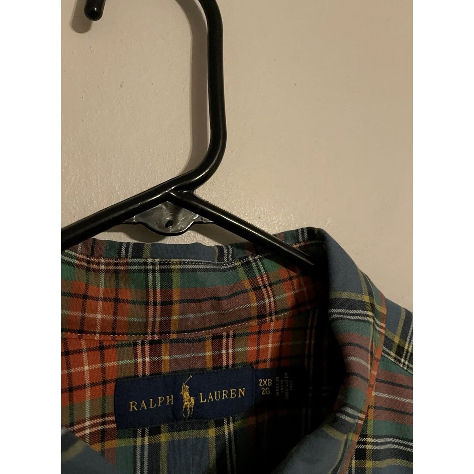 Polo Ralph Lauren Polo Ralph Lauren Button Up Shirt Men's Big/Tall 2XB Multicolor Plaid L/S Size US XXL / EU 58 / 5 - 3 Thumbnail